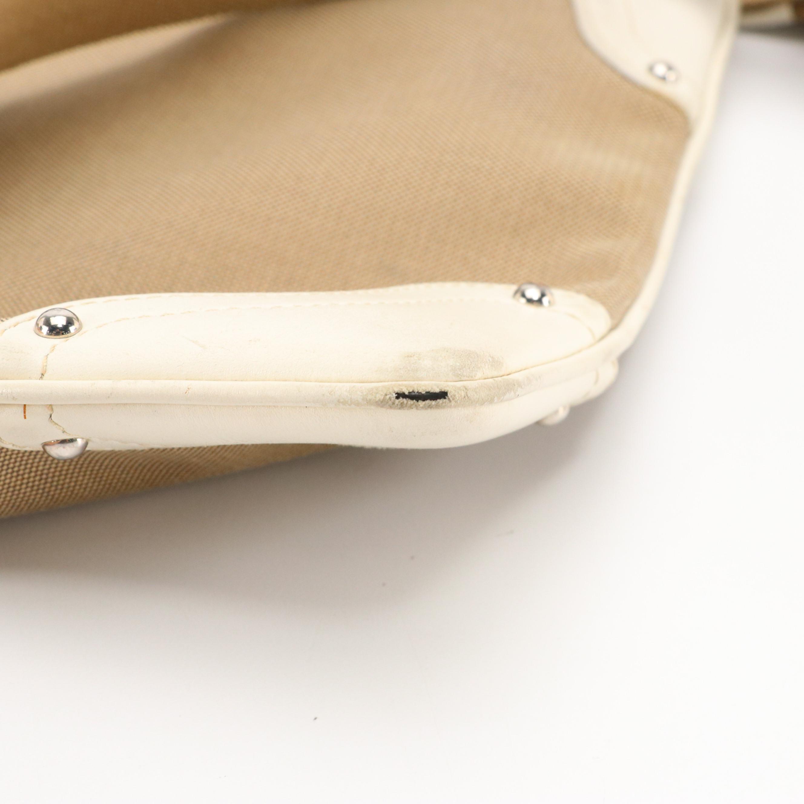 Prada Canapa Logo Canvas and Leather Crossbody Bag