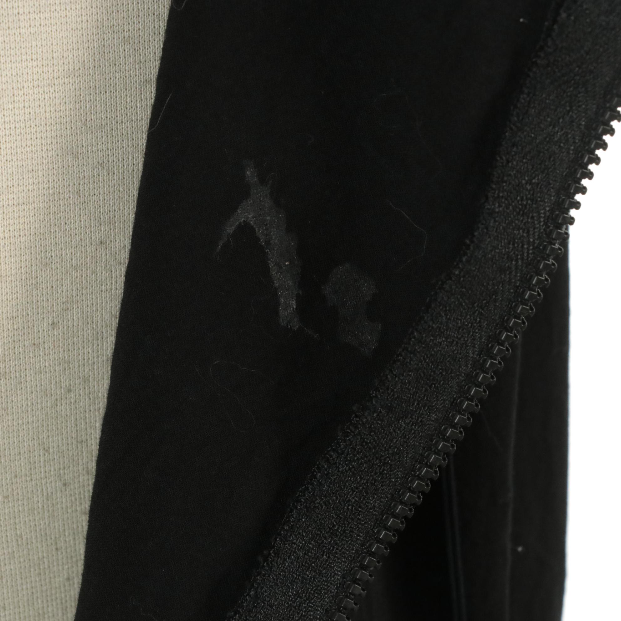 Prada Black Cotton Drop-Waist Sleeveless Dress with Zipper Detail on Shoulders