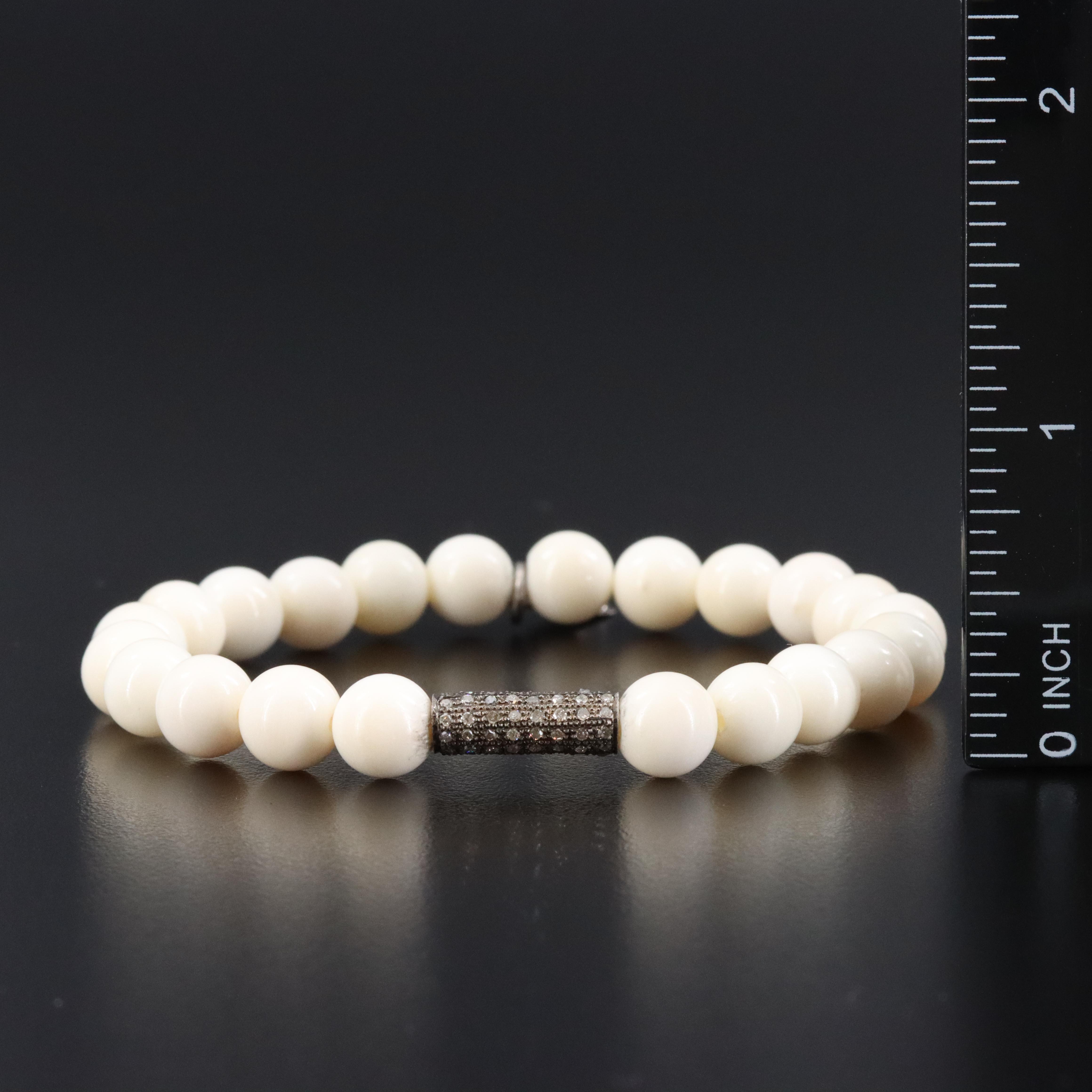 Sheryl Lowe Shell and Diamond Bracelets