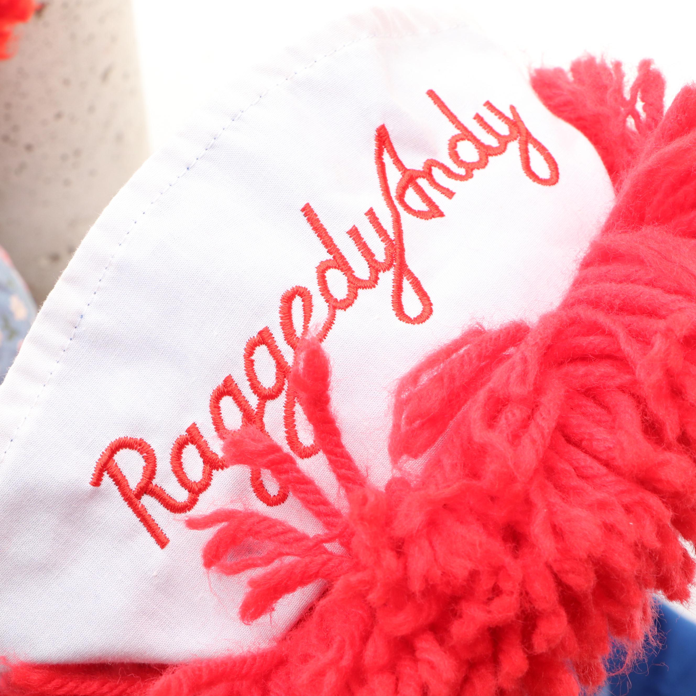Applause Inc. "Raggedy Ann" and "Raggedy Andy" Fabric Dolls, Late 20th Century