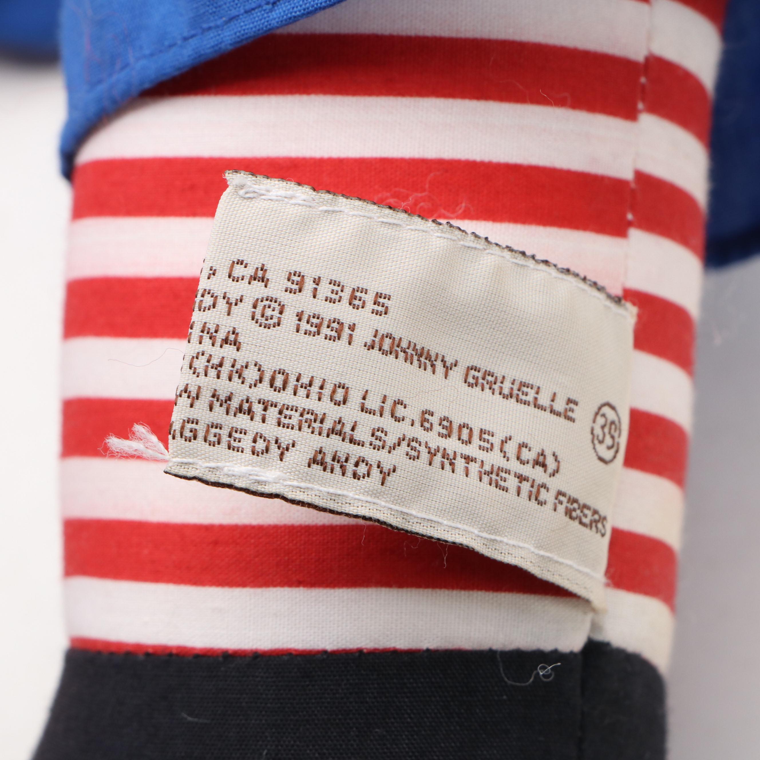 Applause Inc. "Raggedy Ann" and "Raggedy Andy" Fabric Dolls, Late 20th Century