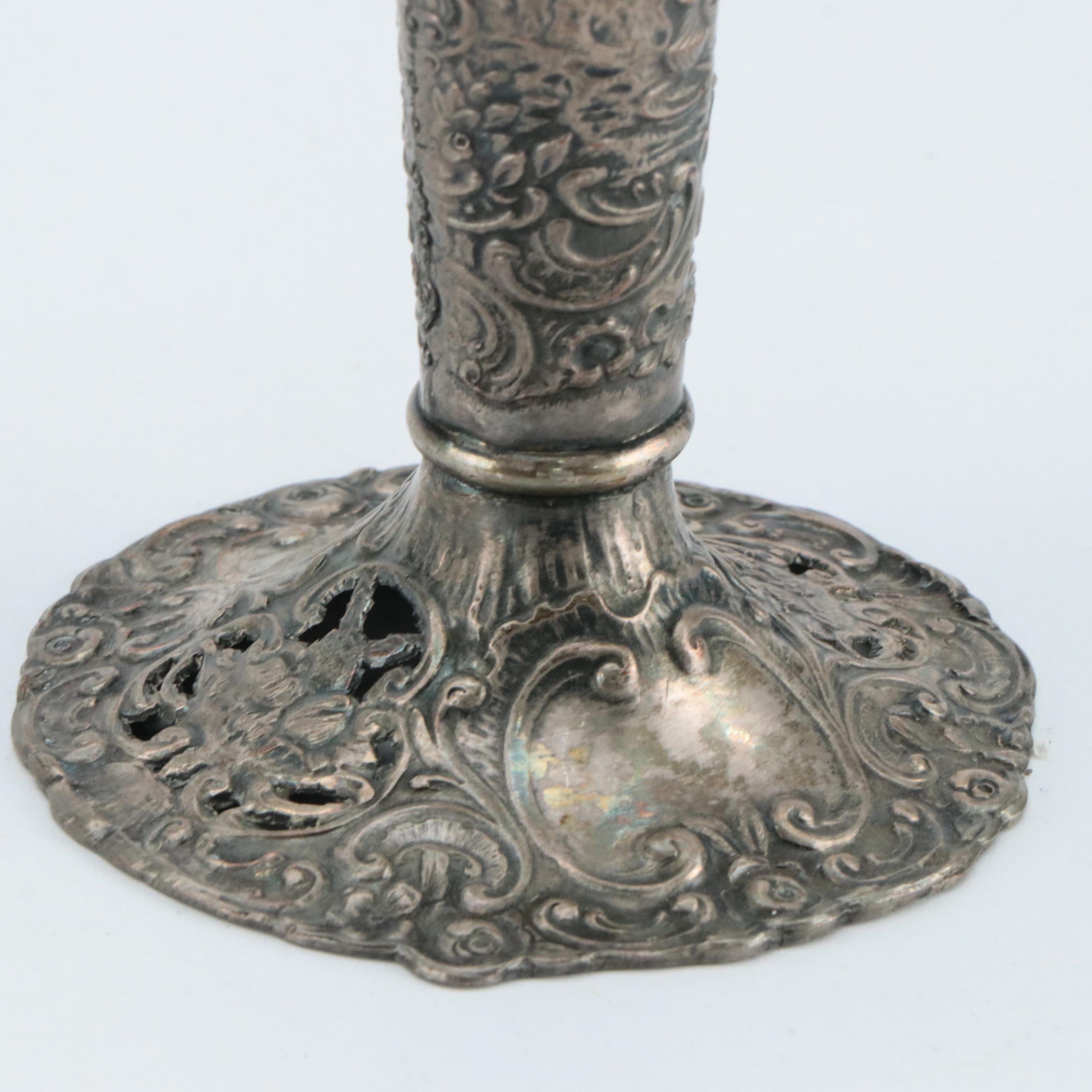 Japanese MOP ando Lacquer Box, Engraved Pewter Candle Holder, and Other Décor