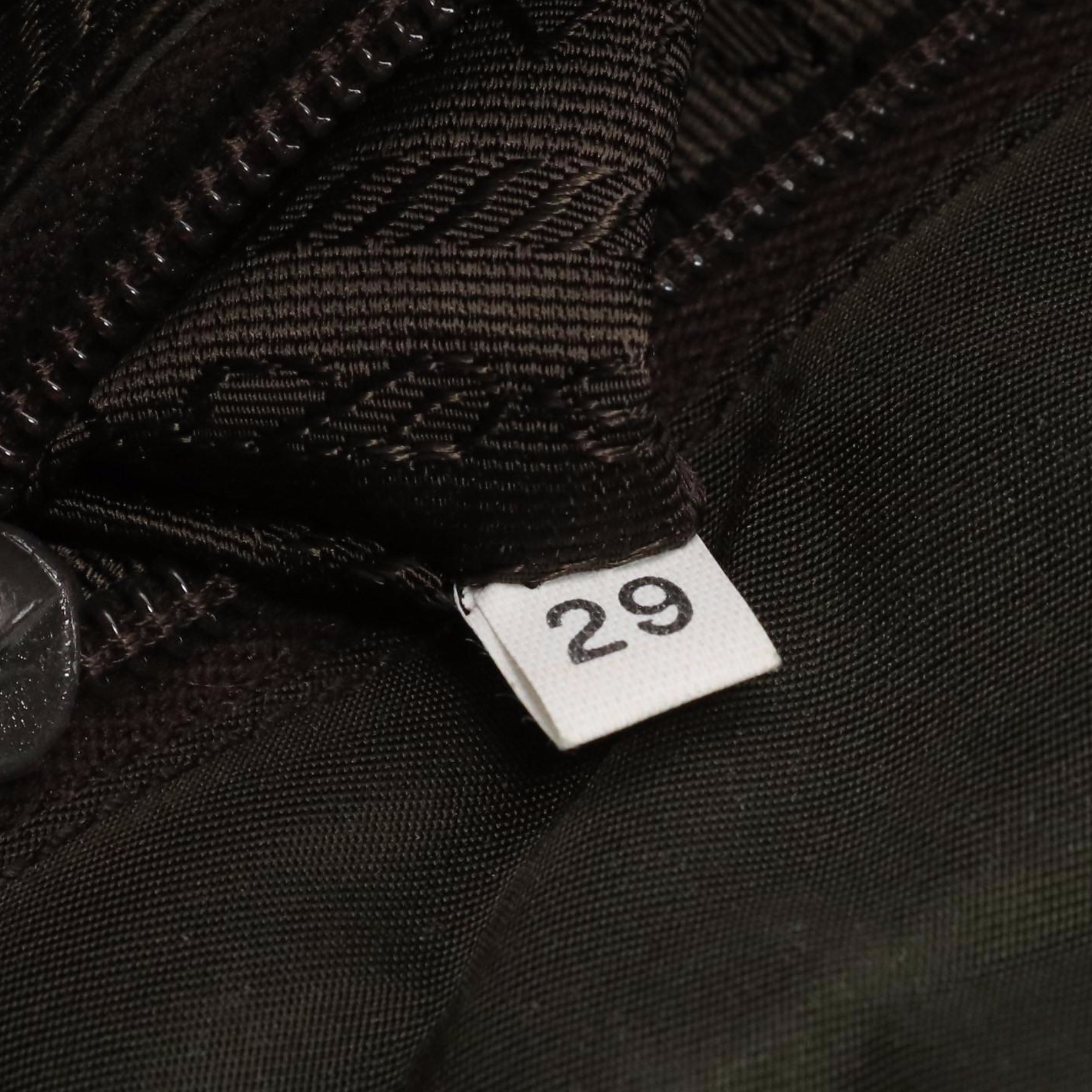 Prada Dark Brown Tessuto Nylon Shoulder Bag