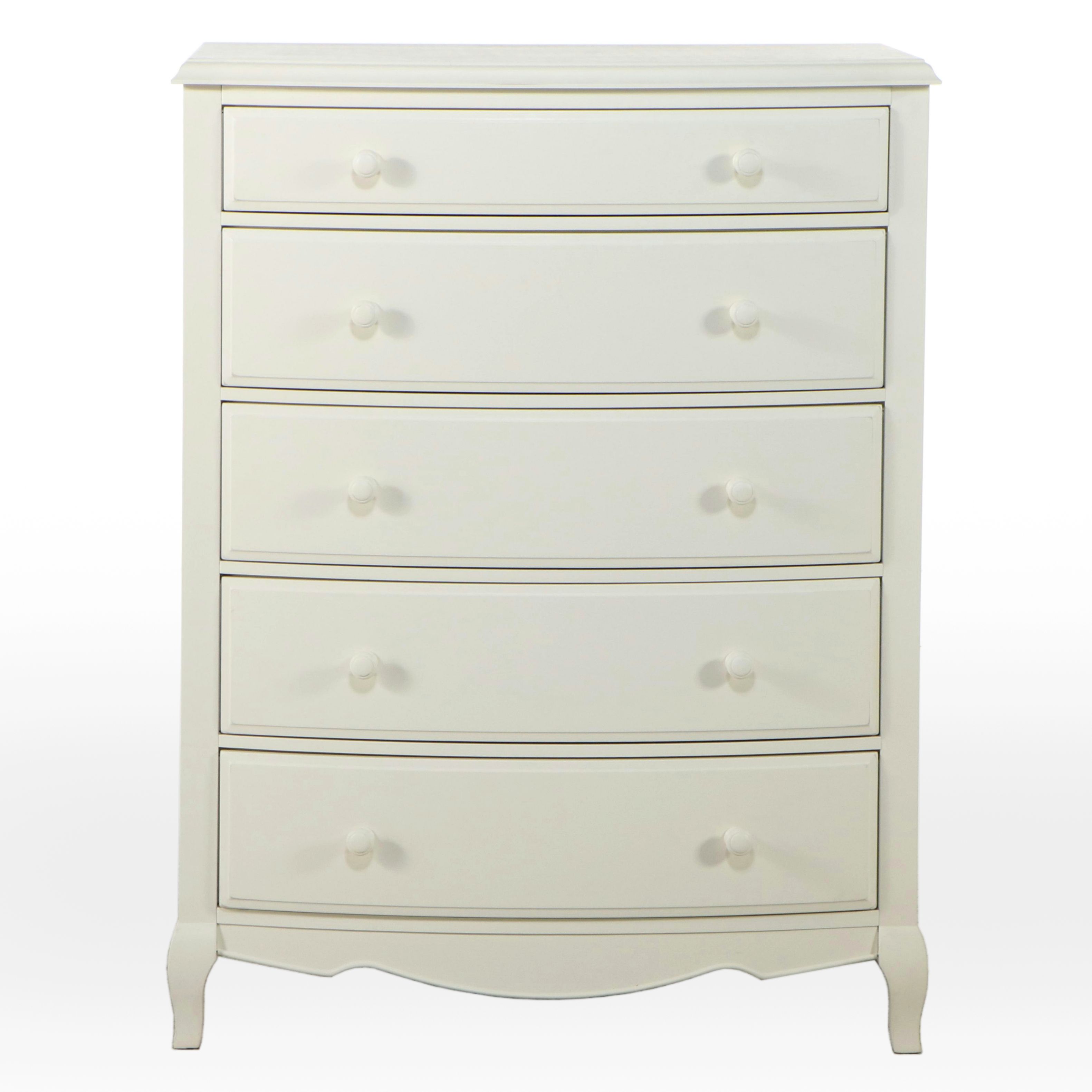 Pottery Barn Teen "Lilac" White-Painted Wood Chest of Drawers