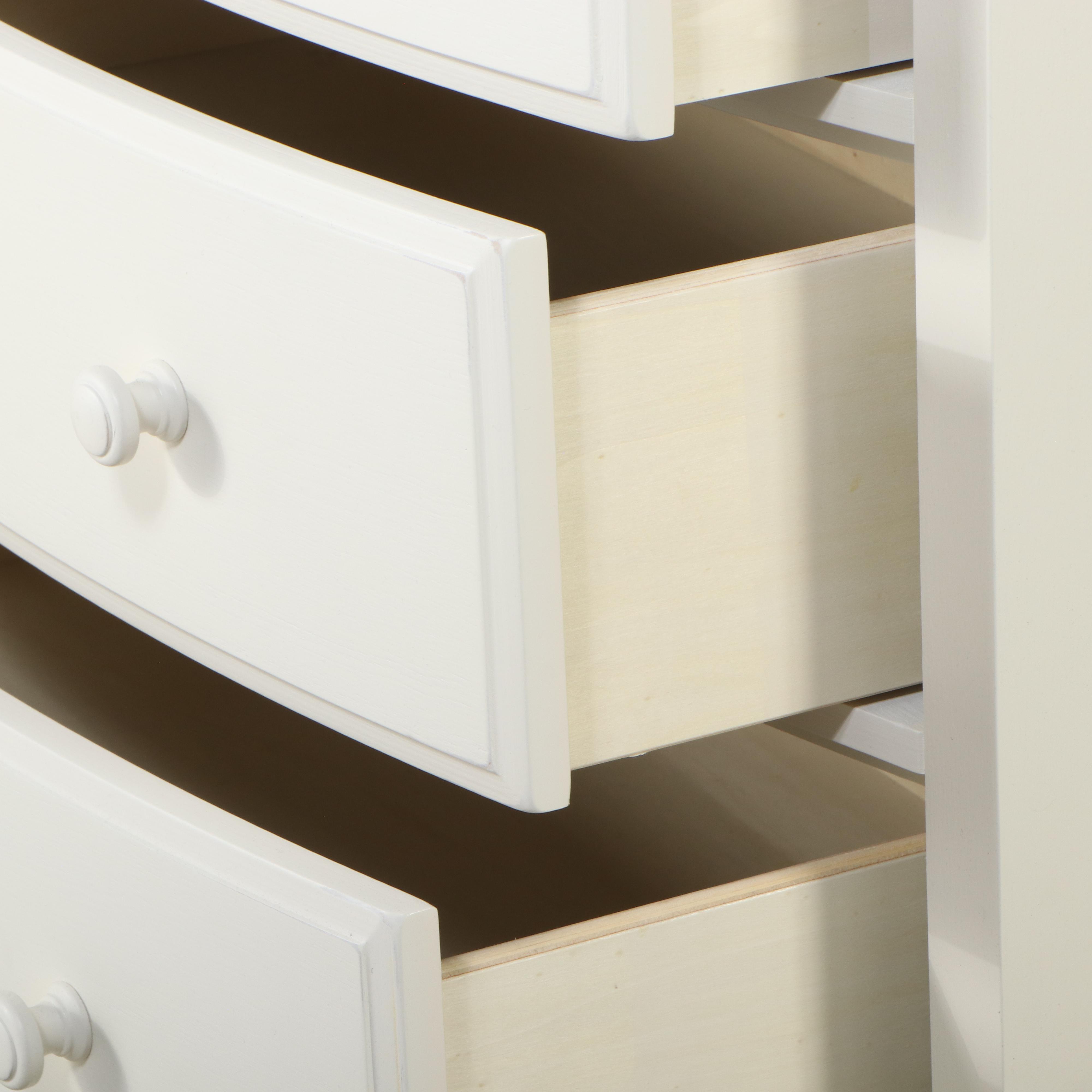 Pottery Barn Teen "Lilac" White-Painted Wood Chest of Drawers