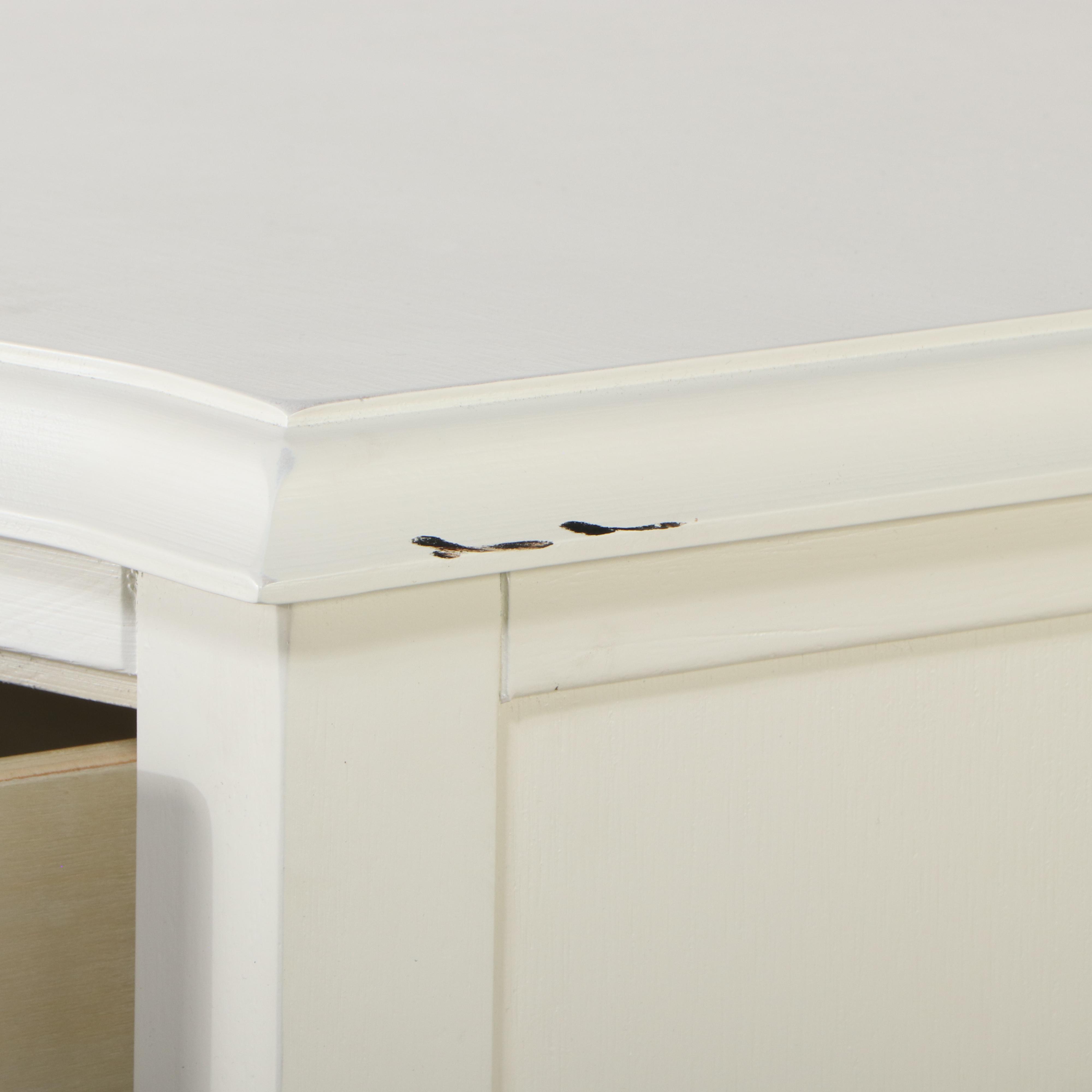 Pottery Barn Teen "Lilac" White-Painted Wood Chest of Drawers