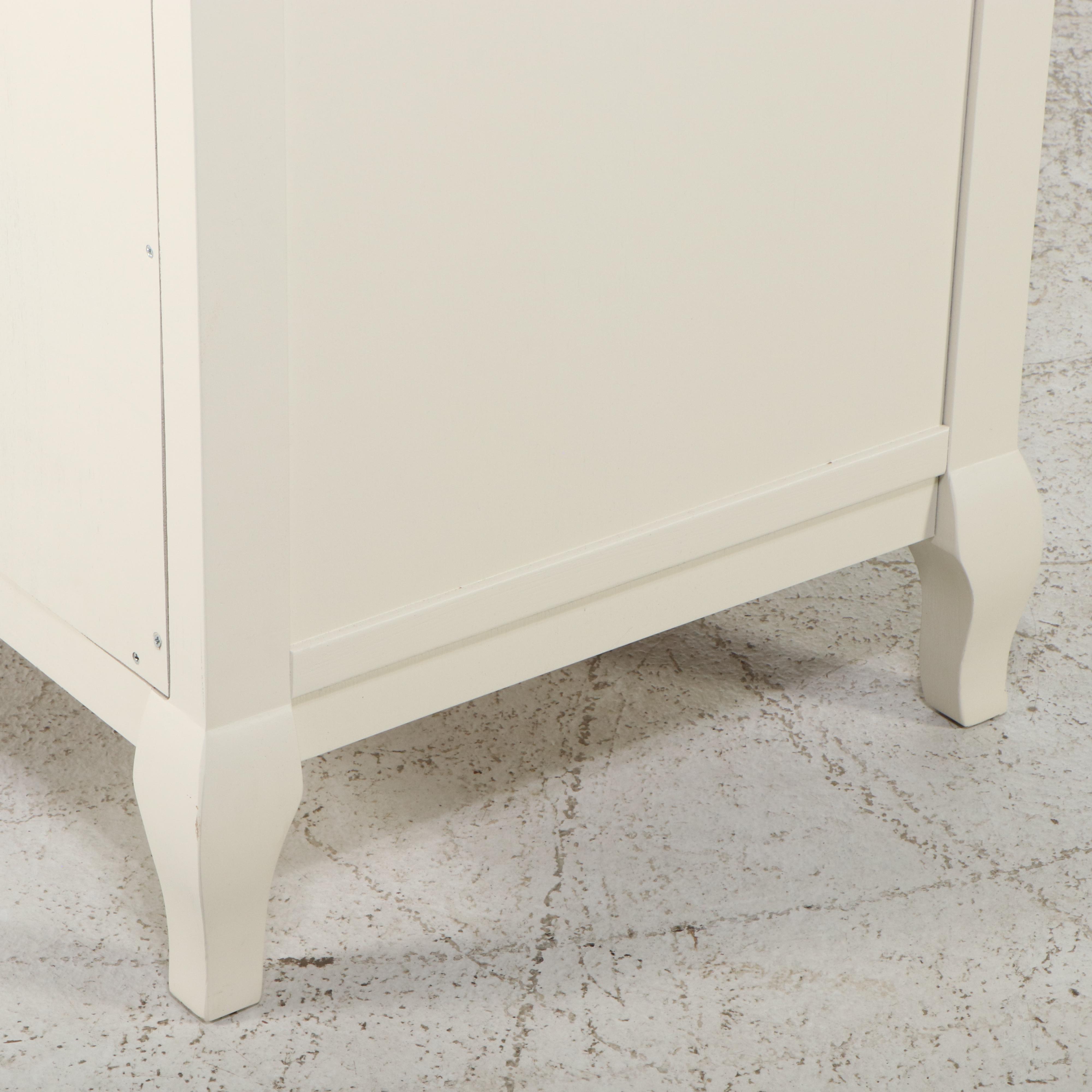 Pottery Barn Teen "Lilac" White-Painted Wood Chest of Drawers