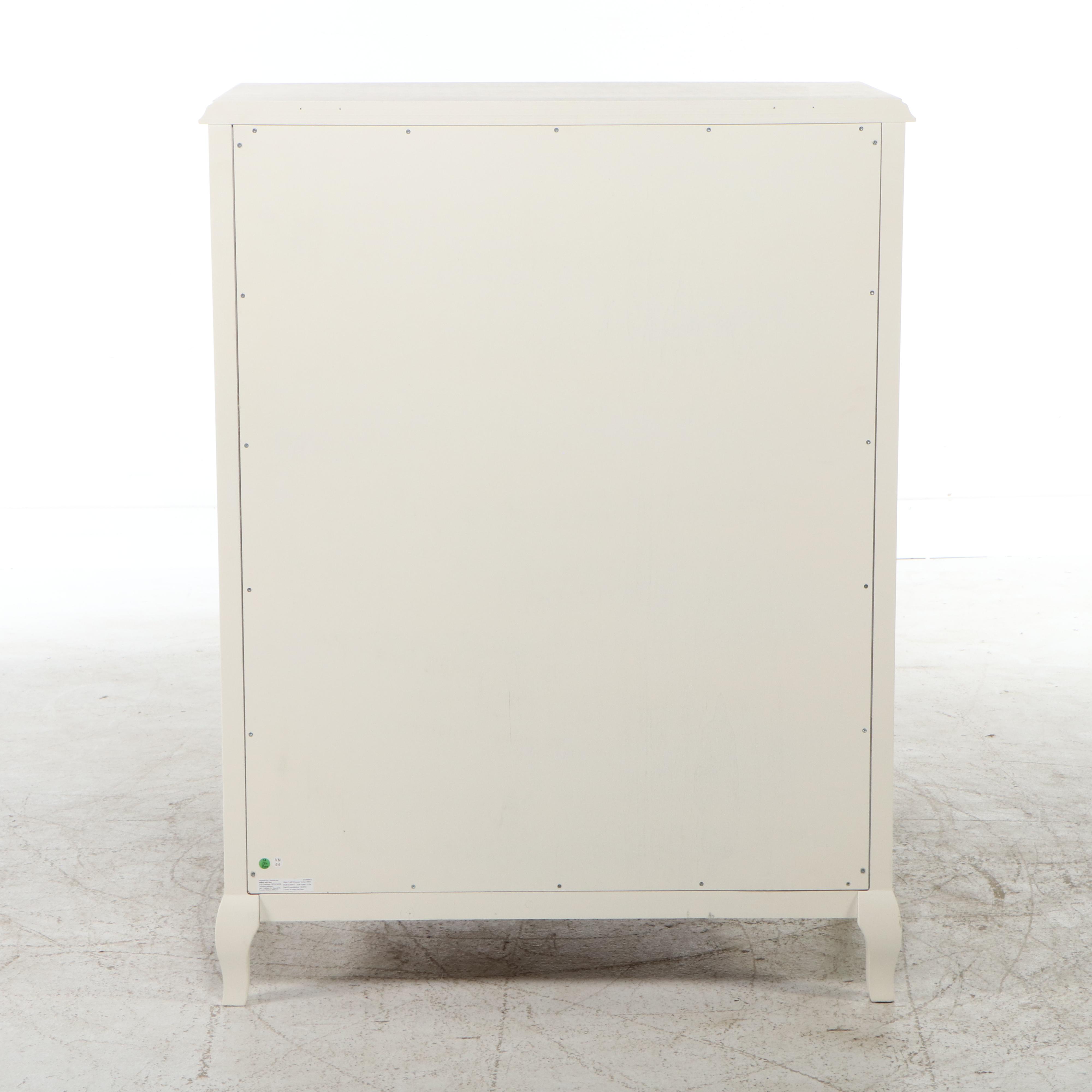 Pottery Barn Teen "Lilac" White-Painted Wood Chest of Drawers