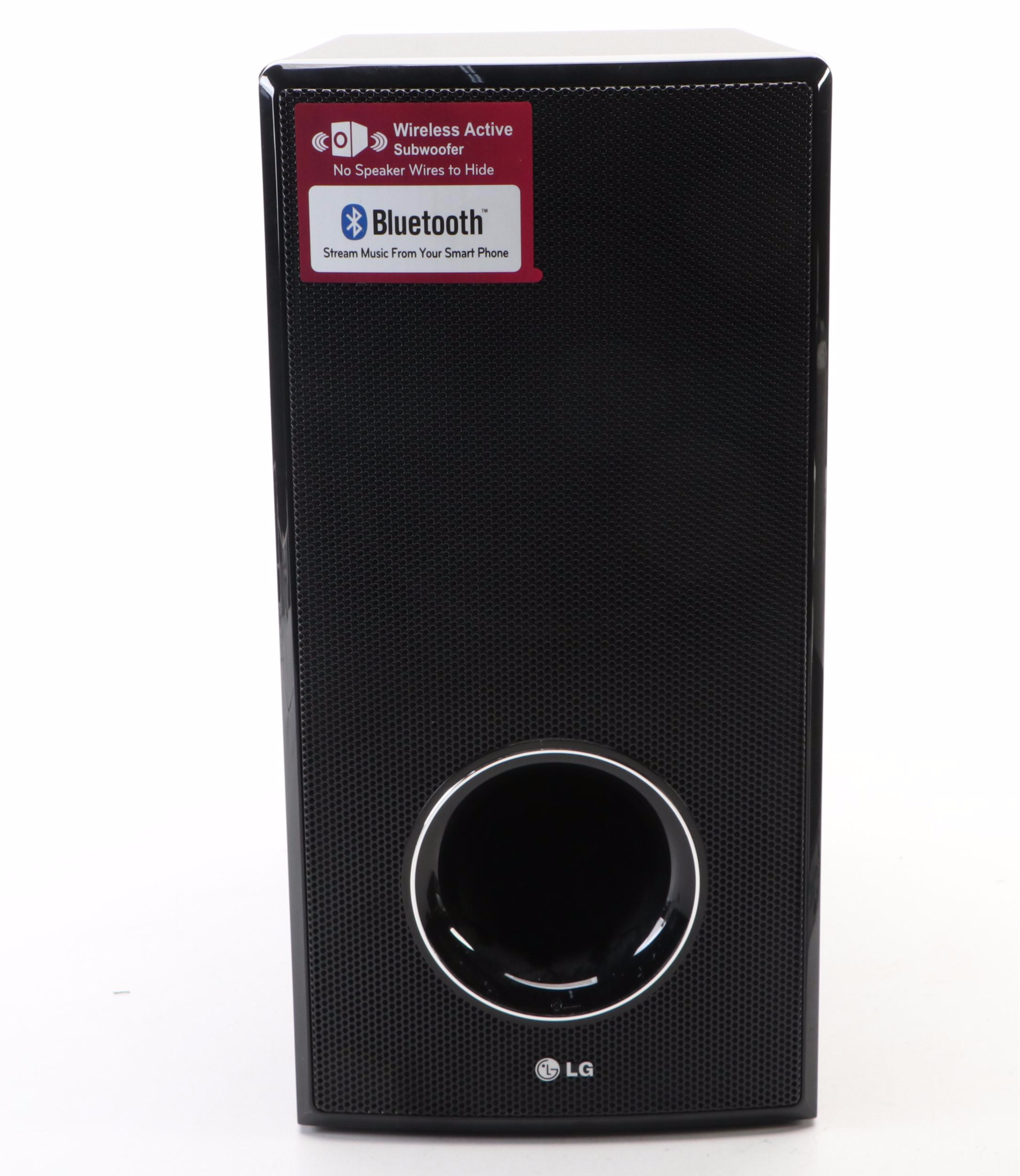 LG Blu-Ray Player with LG Bluetooth Subwoofer