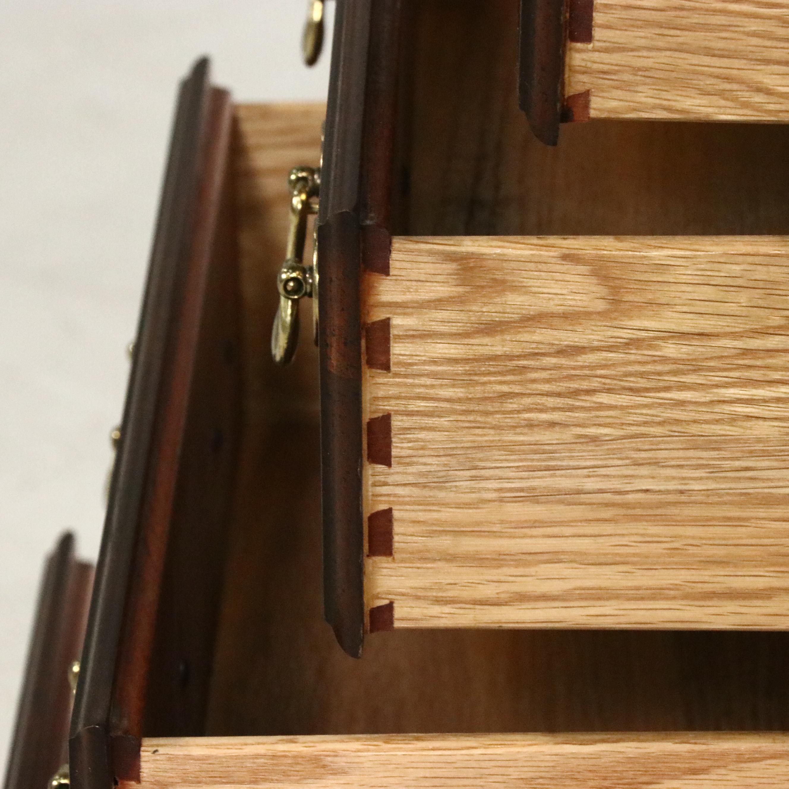 Chippendale Style Mahogany Bachelor's Chest of Drawers