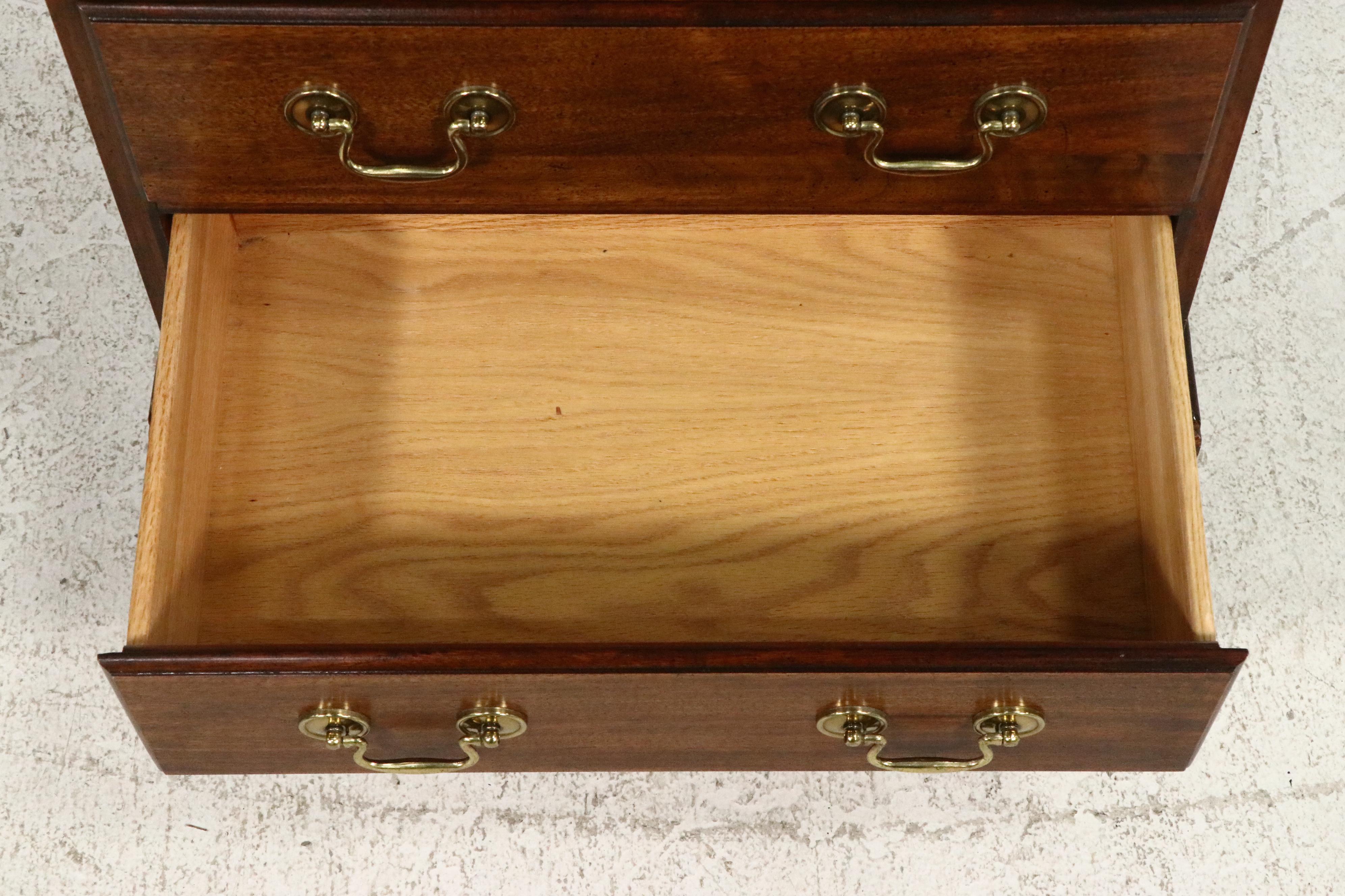 Chippendale Style Mahogany Bachelor's Chest of Drawers
