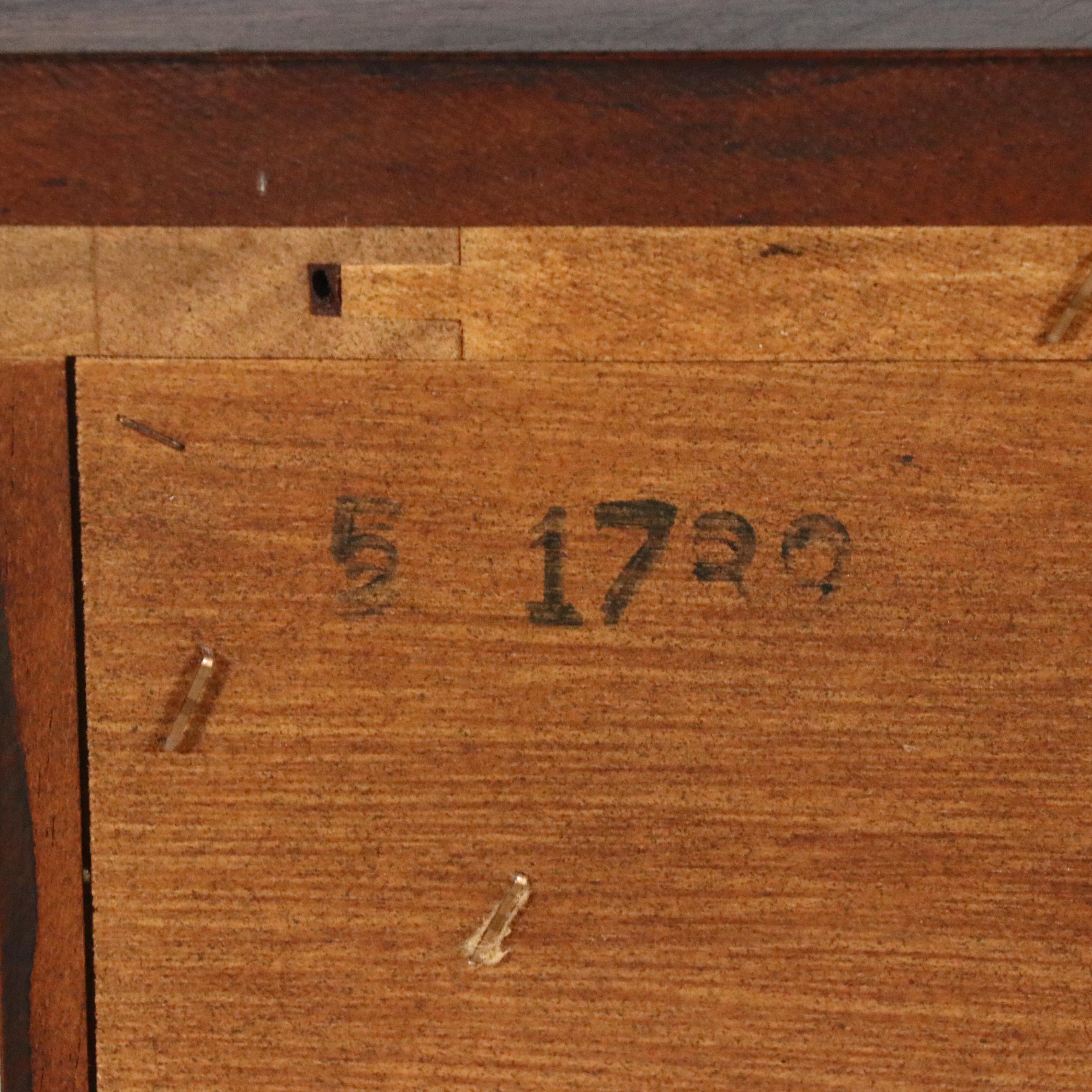 Chippendale Style Mahogany Bachelor's Chest of Drawers