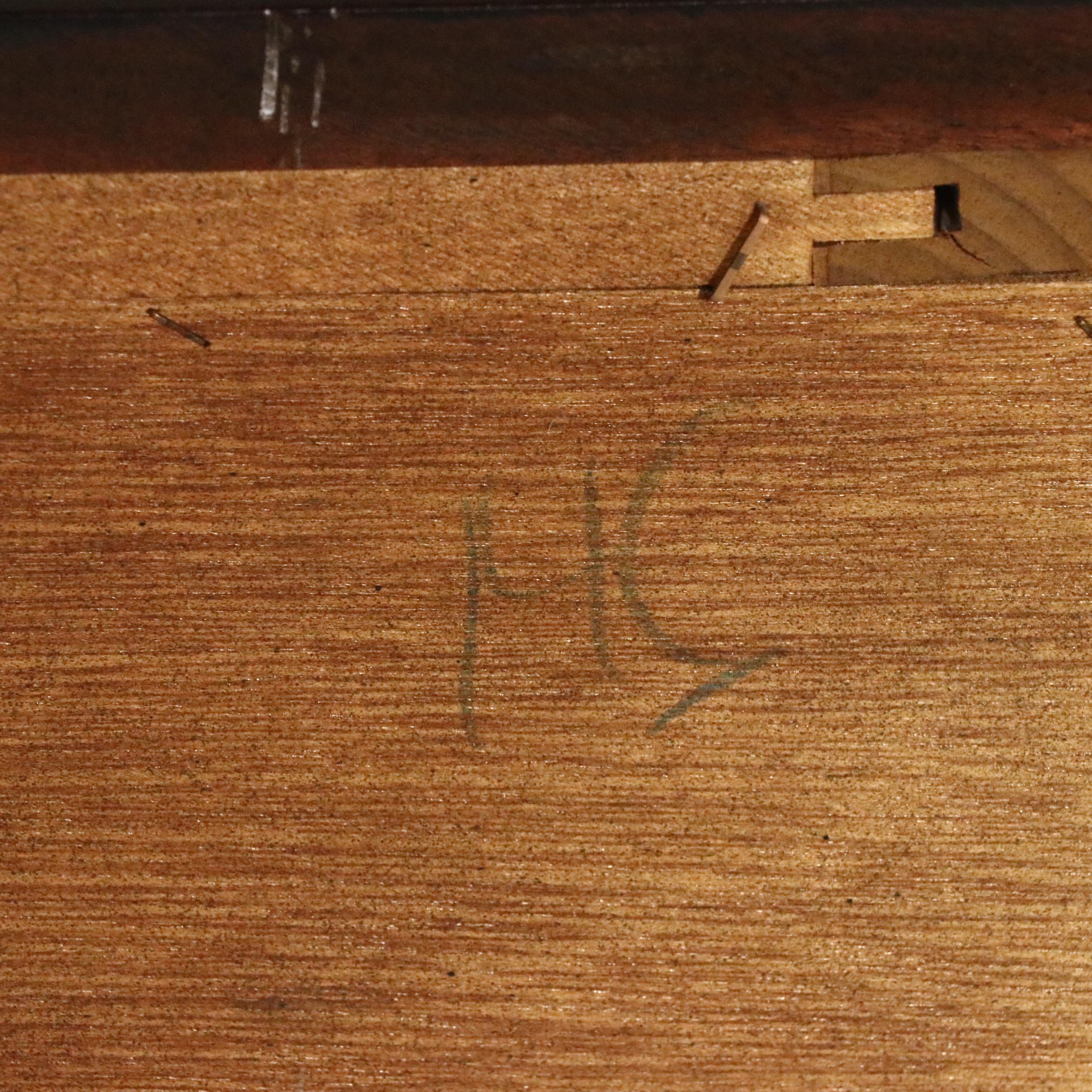 Chippendale Style Mahogany Bachelor's Chest of Drawers