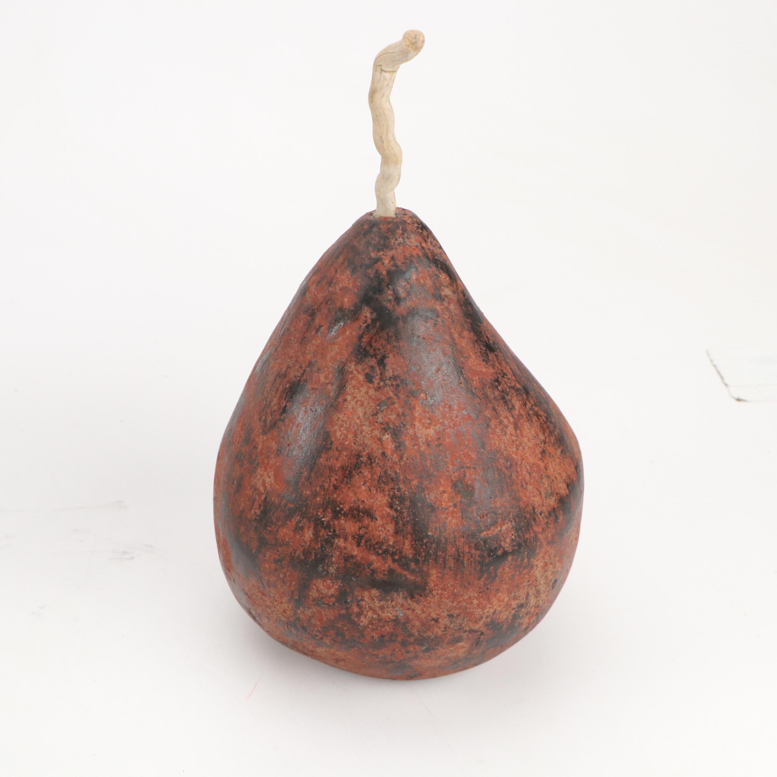 Oversized Earthenware Fruit Sculptures