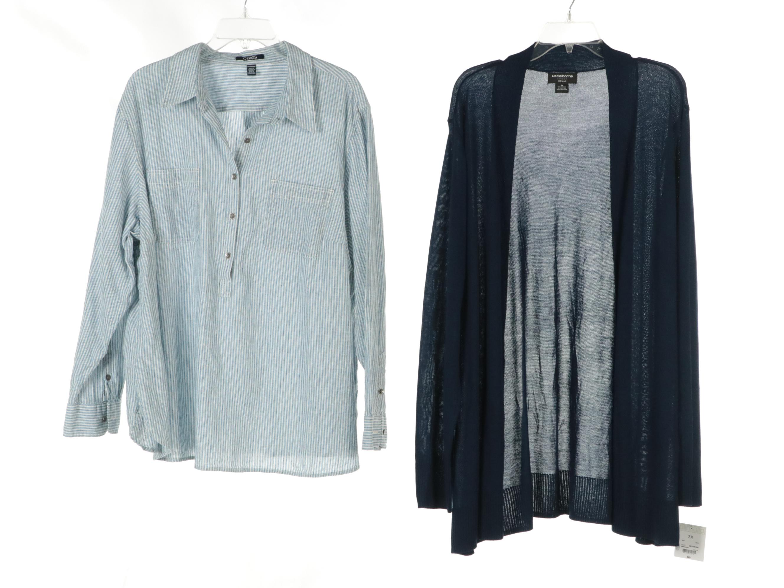 Lane Bryant Blouses, Liz Claiborne Cardigan with Other Button-Down Tops