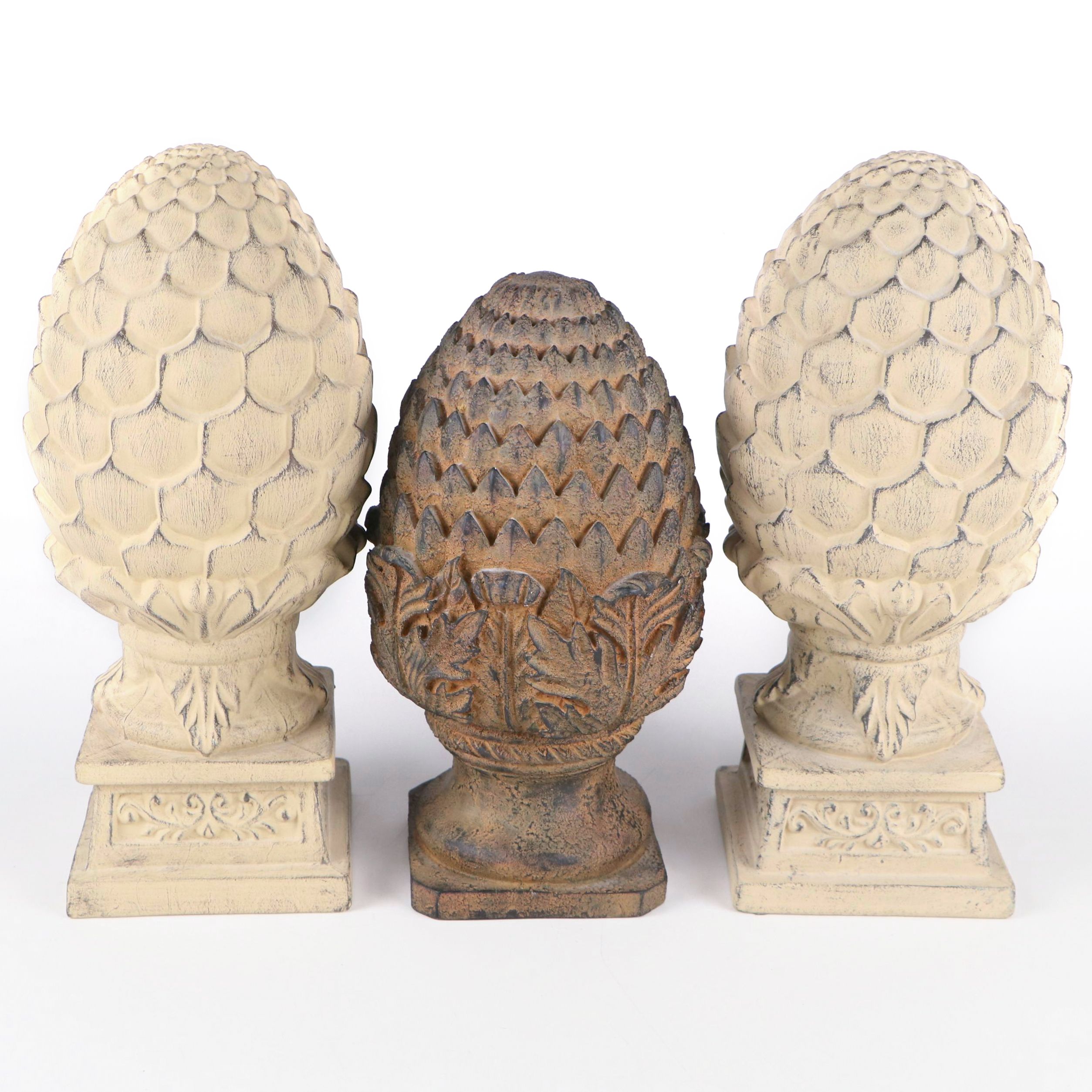 Classical Ceramic and Resin Decorative Artichoke Finials