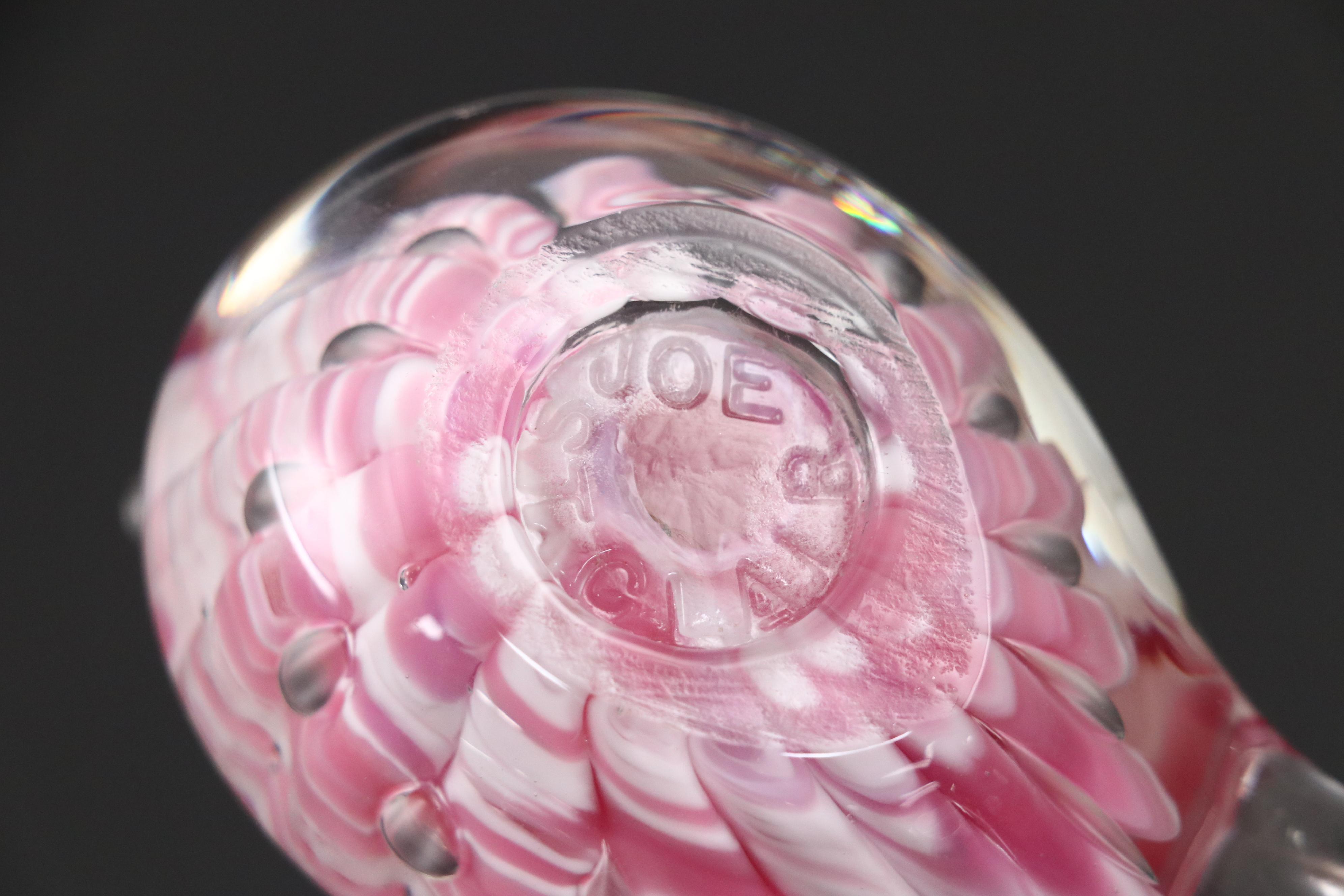 Fenton Glass Cat with St. Clair Glass Bird and Paperweight