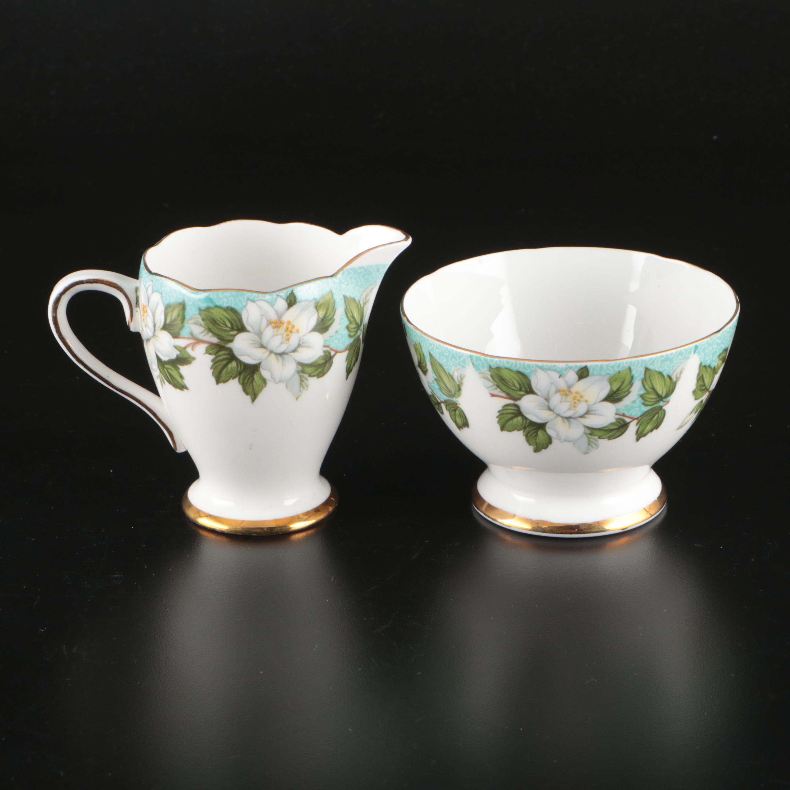 Gladstone "Montrose" English Bone China Tea Set, Mid to Late 20th Century