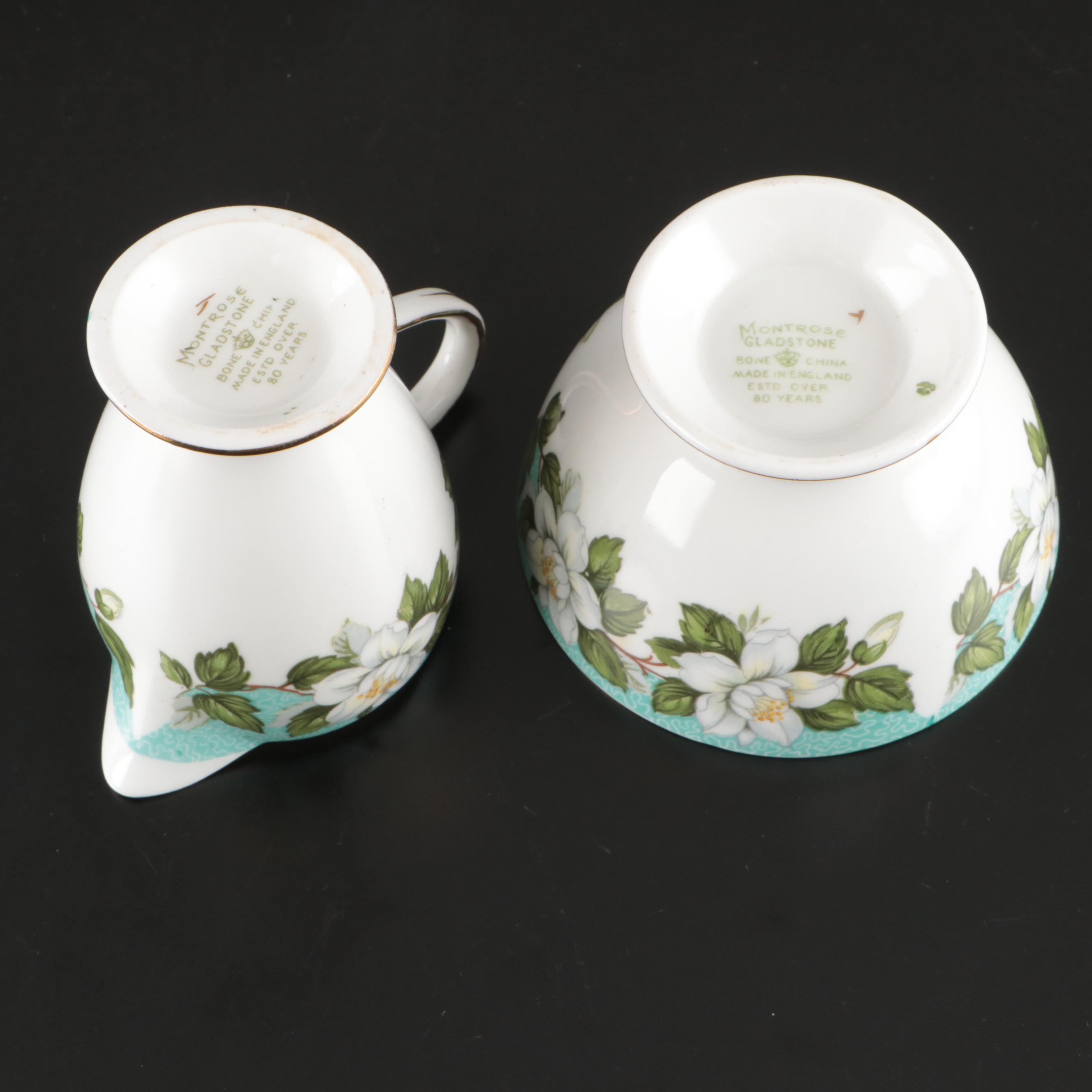 Gladstone "Montrose" English Bone China Tea Set, Mid to Late 20th Century