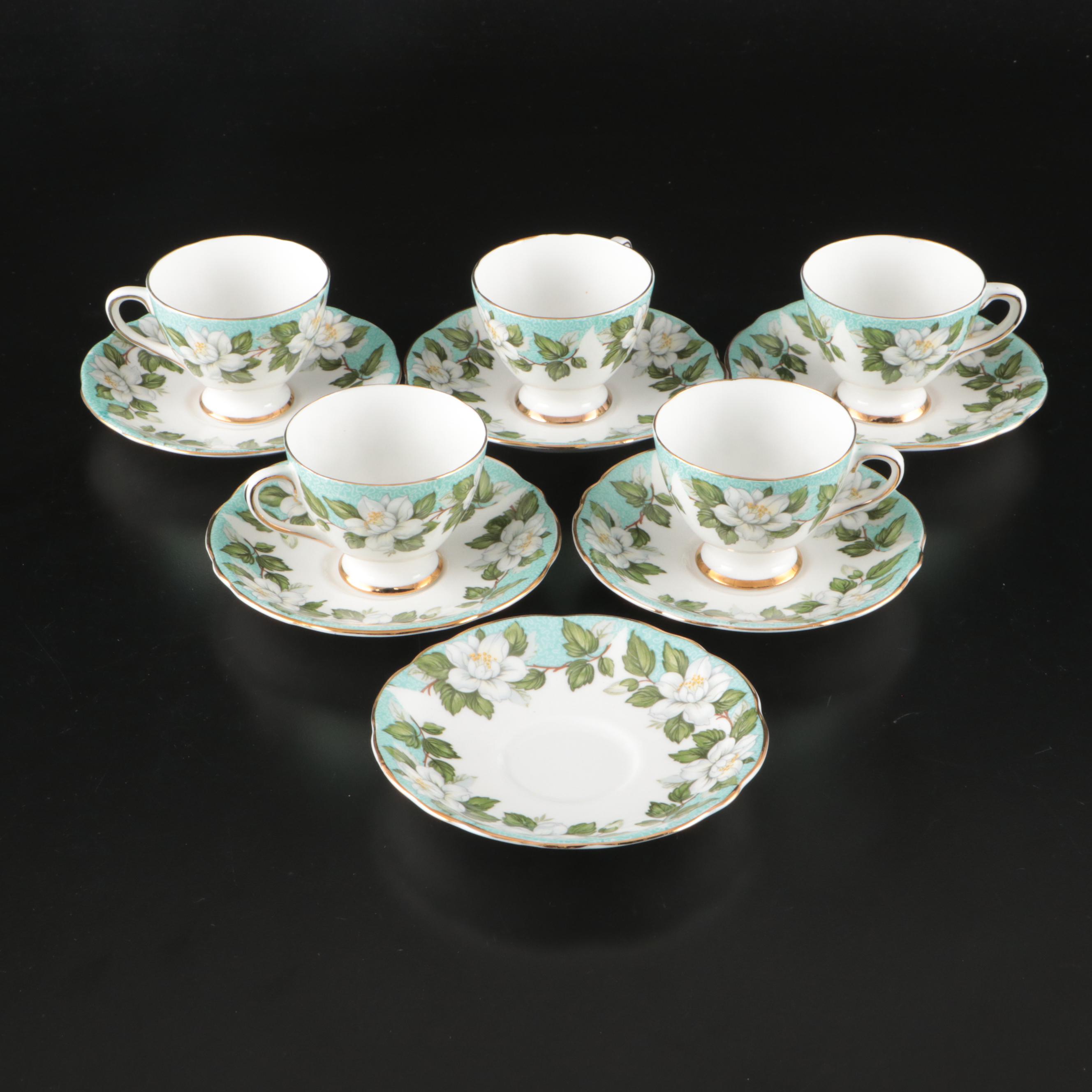 Gladstone "Montrose" English Bone China Tea Set, Mid to Late 20th Century