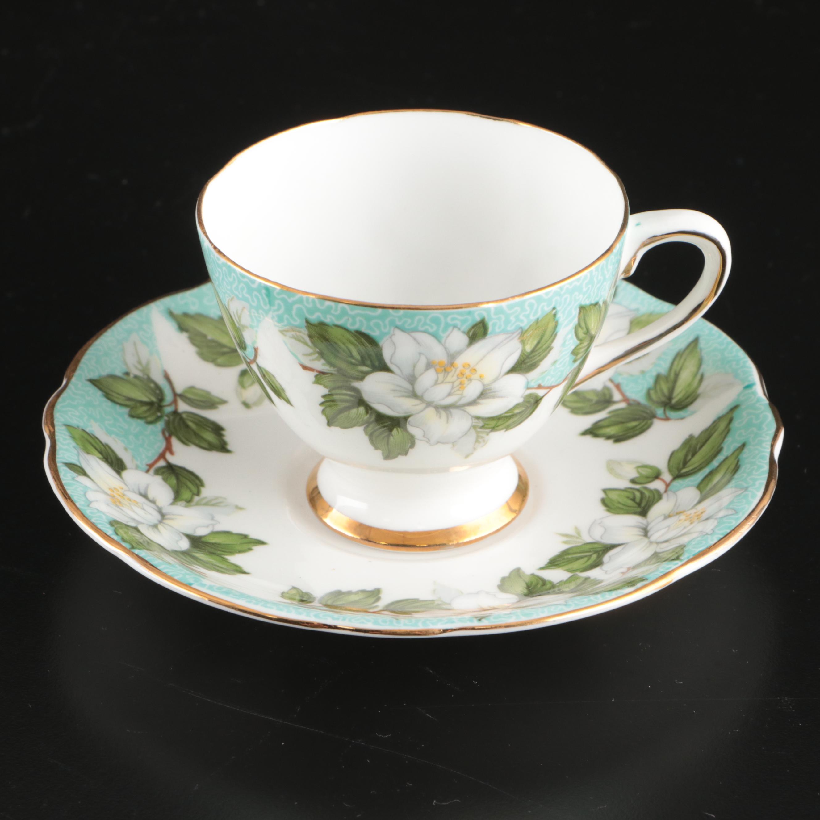 Gladstone "Montrose" English Bone China Tea Set, Mid to Late 20th Century