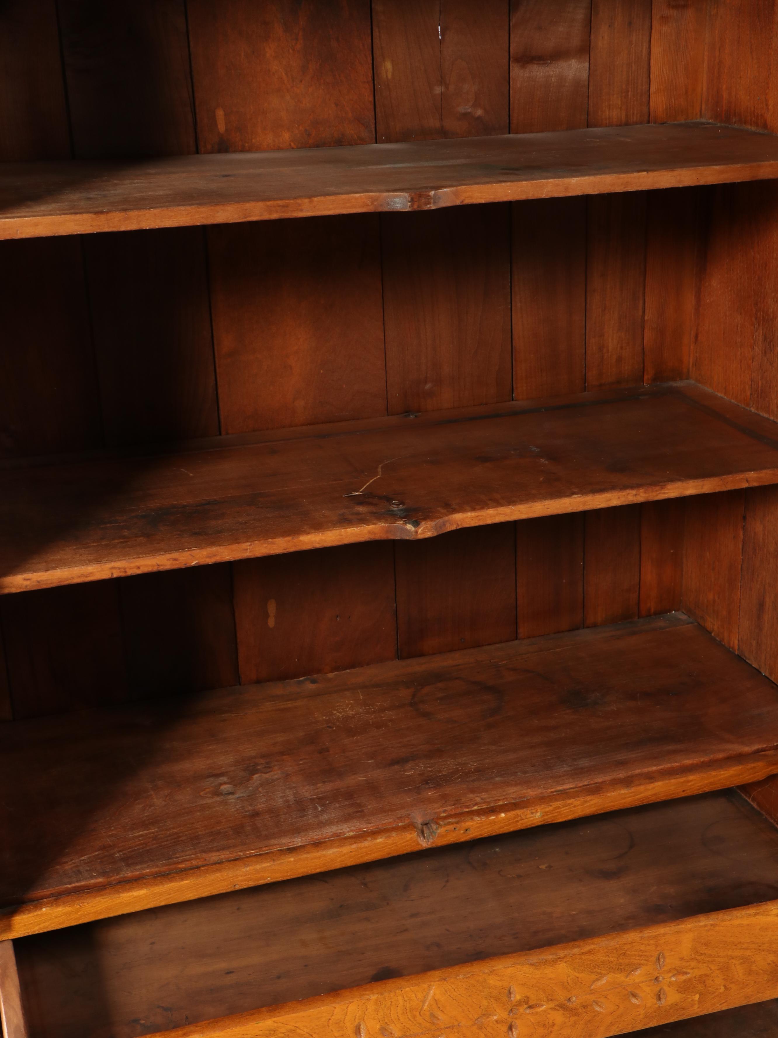 Victorian Carved Oak Pie Cupboard, Late 19th Century