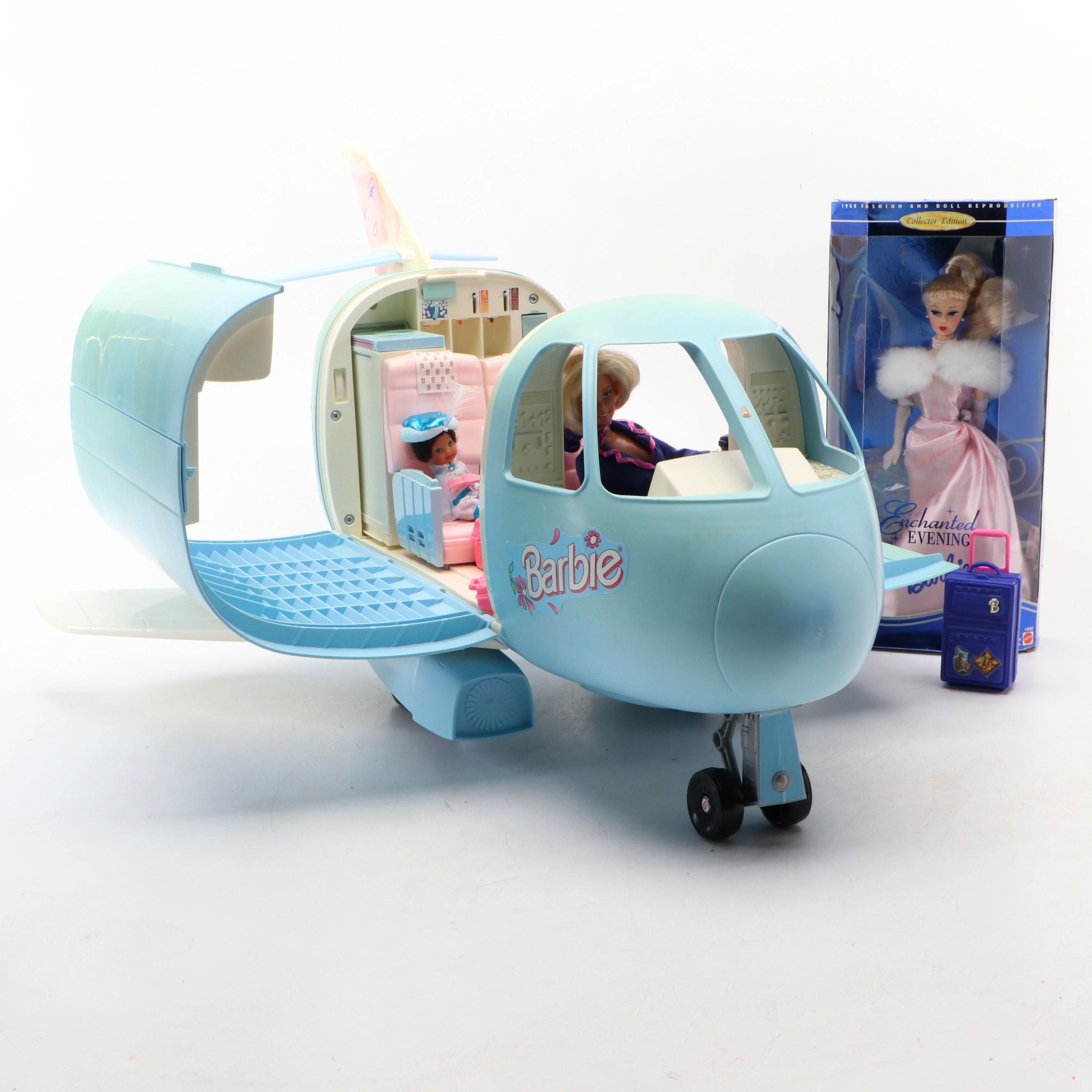 Mattel Barbie "Enchanted Evening" with Dreamplane Playset and Dolls