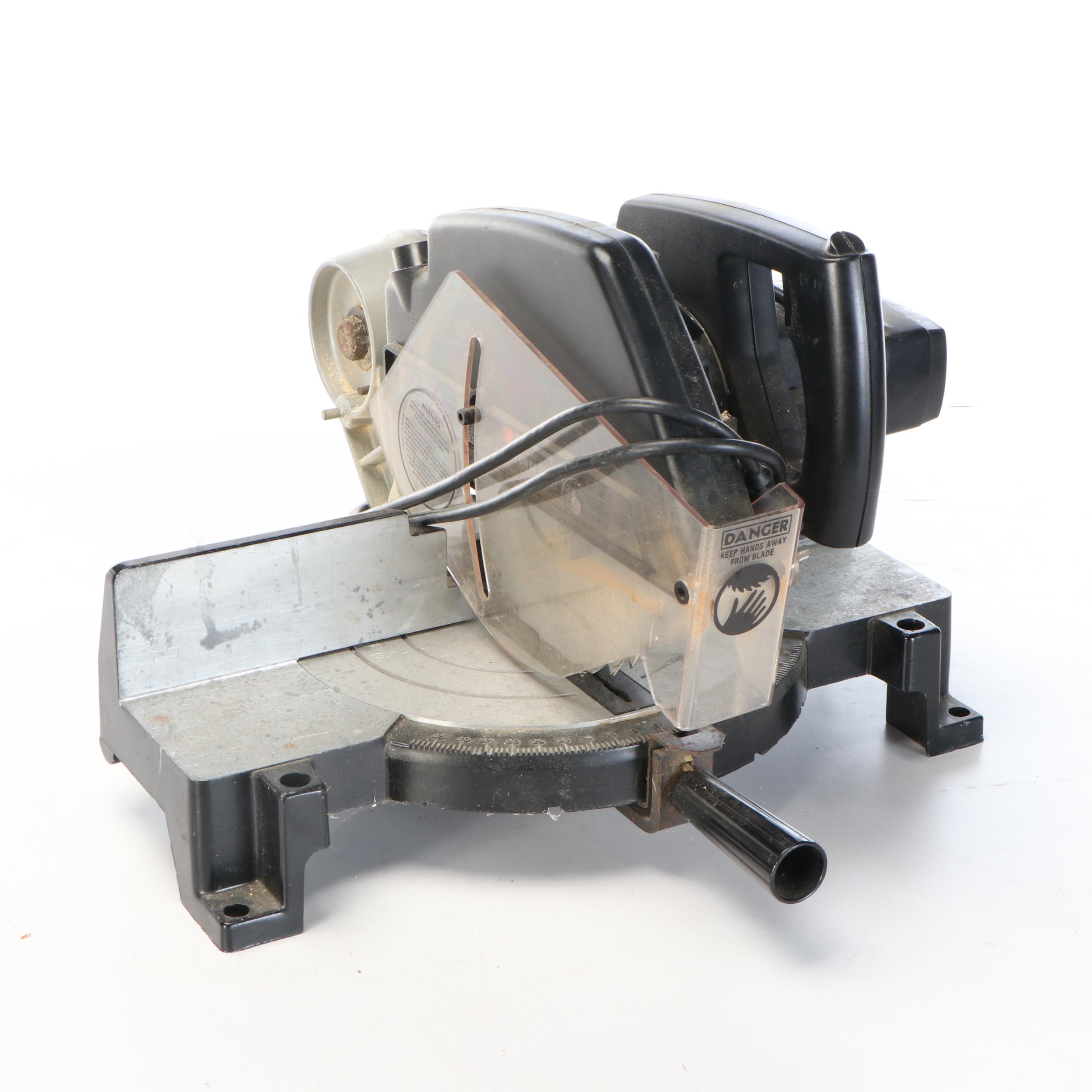 Black + Decker Miter Saw with Collins Bench Grinder and Other Accessories