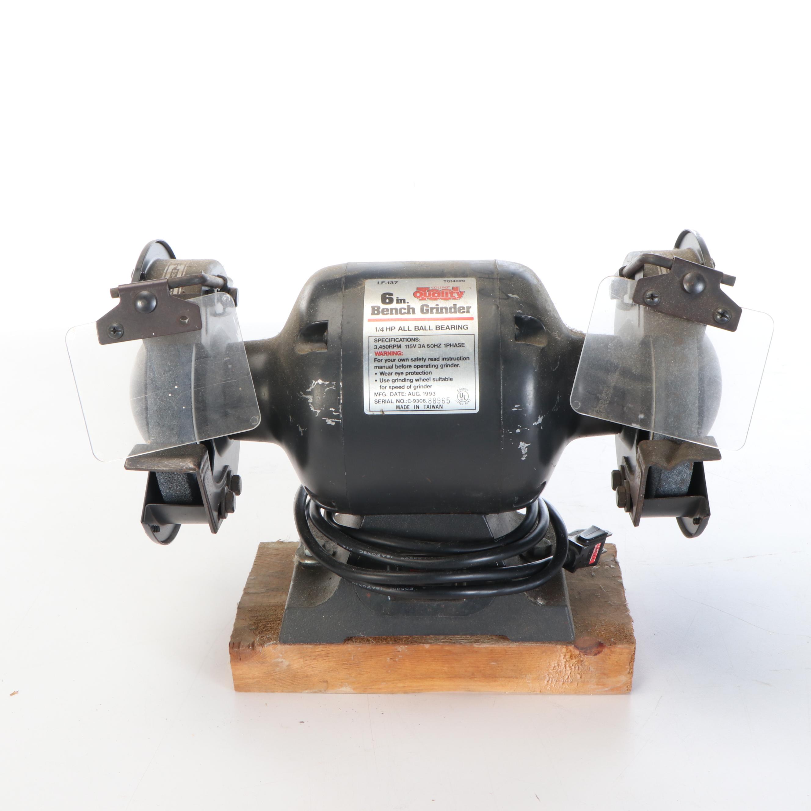 Black + Decker Miter Saw with Collins Bench Grinder and Other Accessories