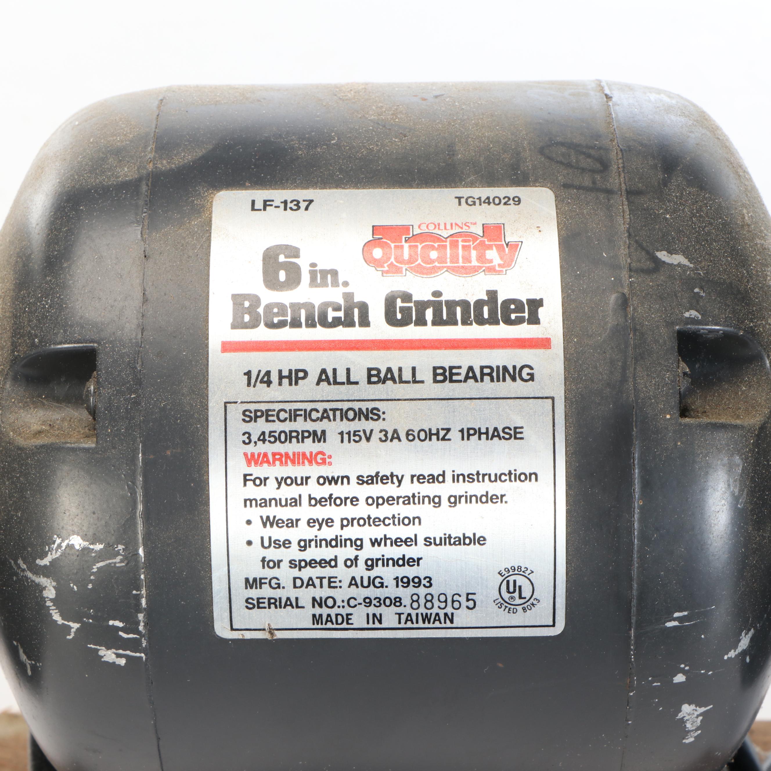 Black + Decker Miter Saw with Collins Bench Grinder and Other Accessories