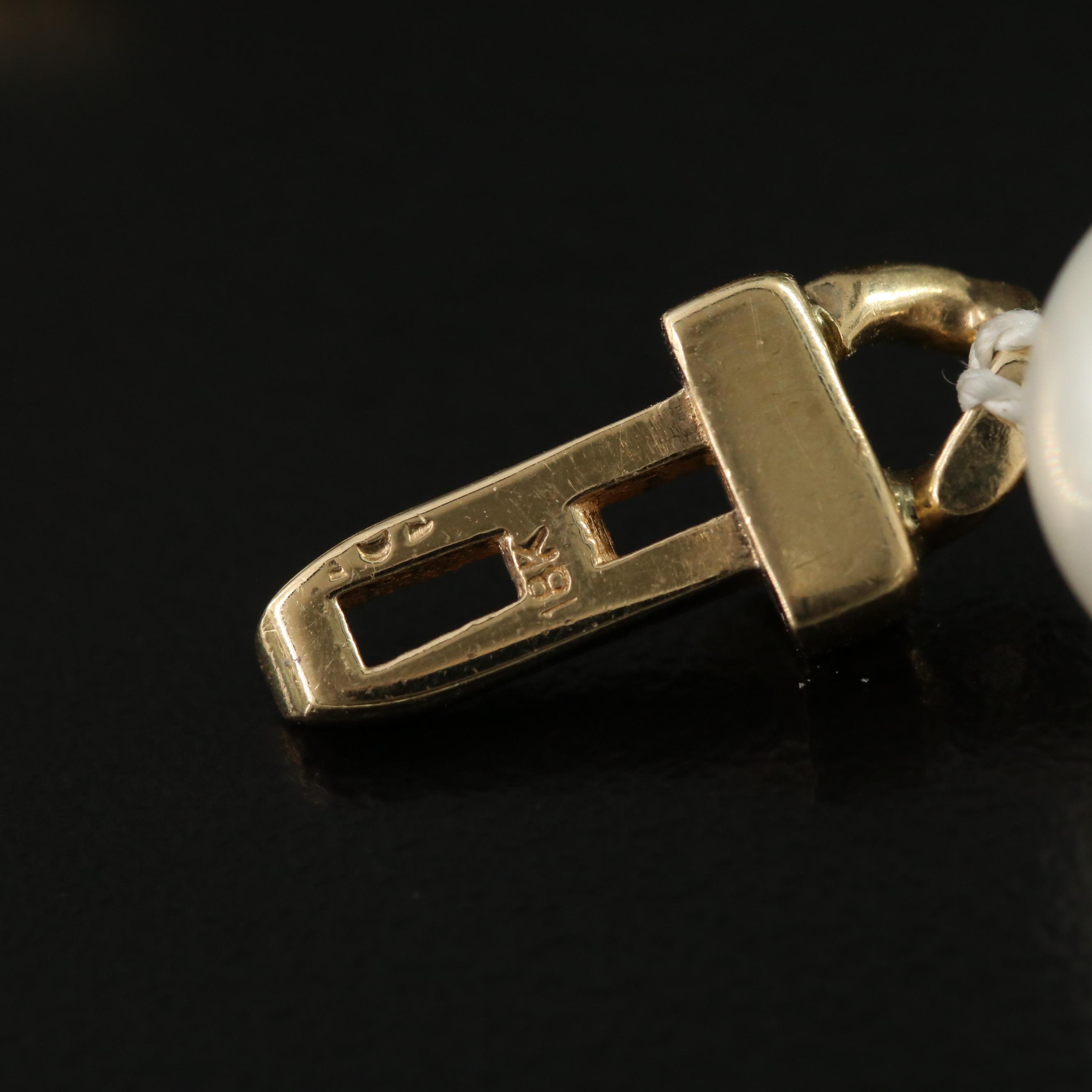 South Sea Pearl Necklace with 18K Diamond Clasp and GIA Report