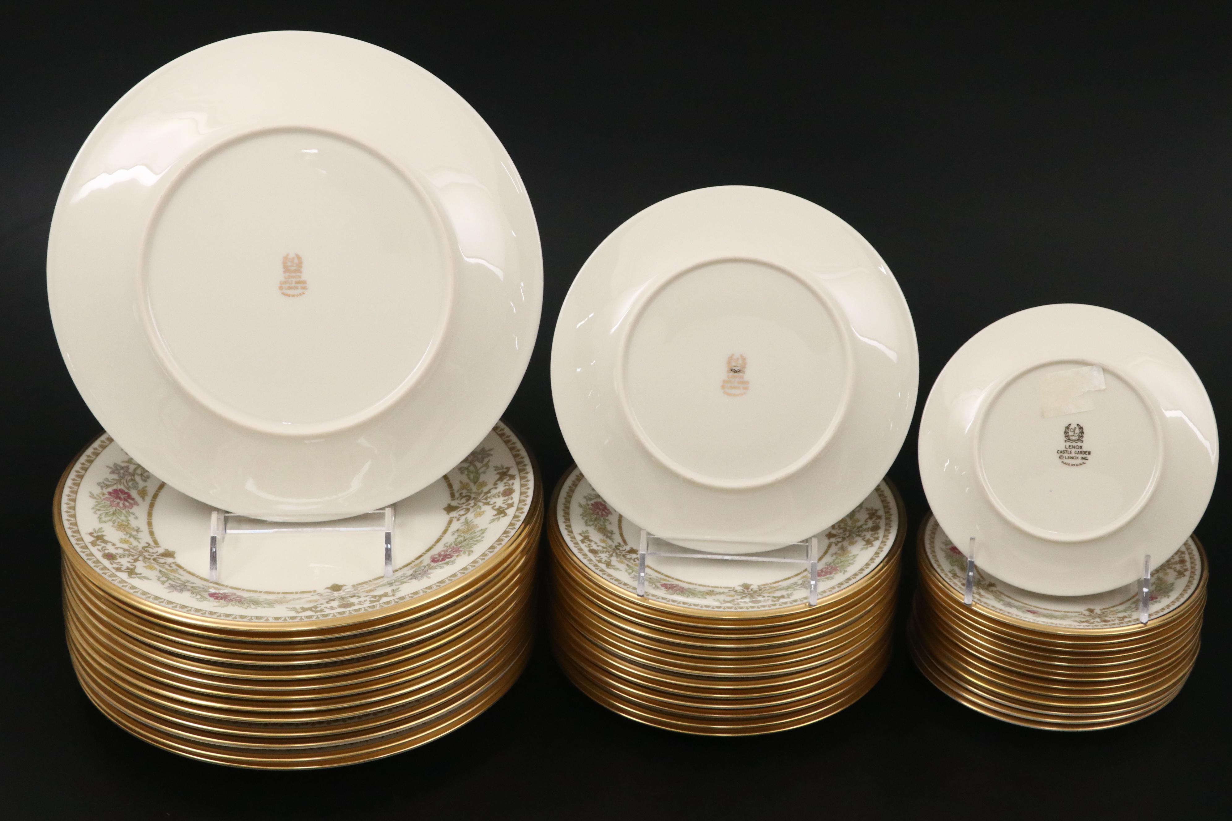 Lenox "Castle Garden" Dinnerware and Serving Pieces, 1973–1993