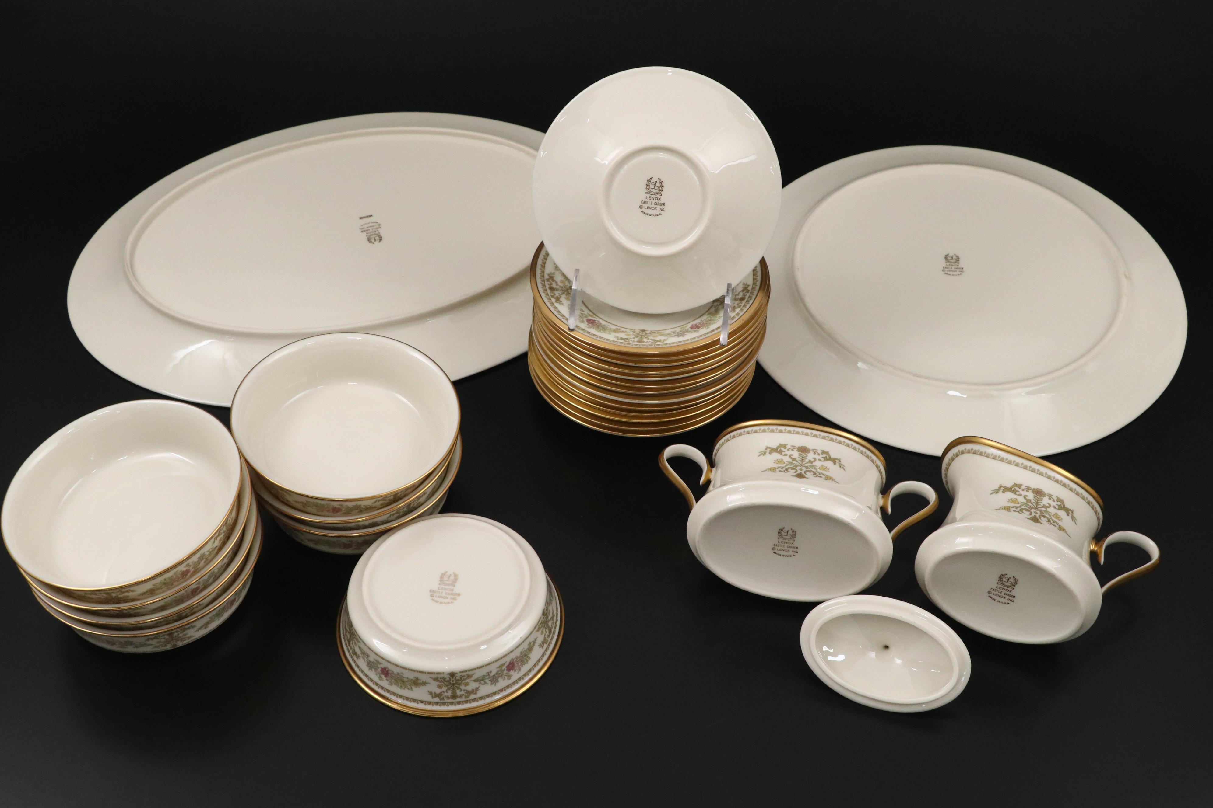 Lenox "Castle Garden" Dinnerware and Serving Pieces, 1973–1993