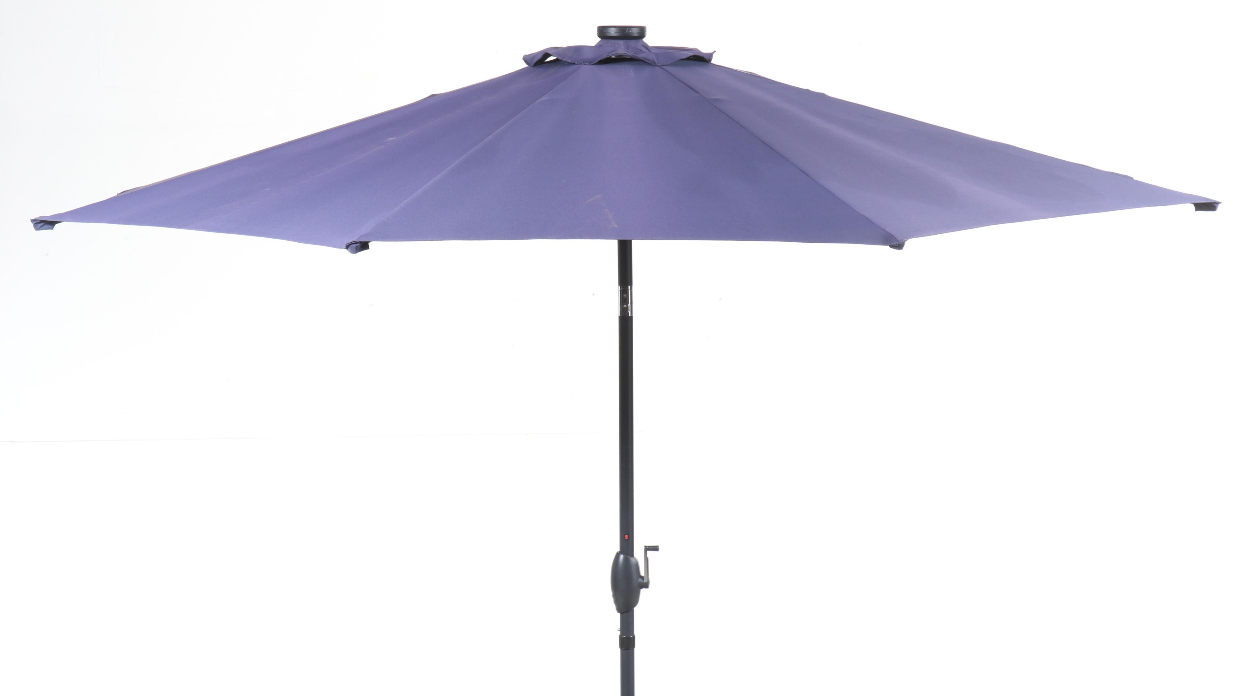 Five-Piece Cast Aluminum Patio Dining Set with Umbrella