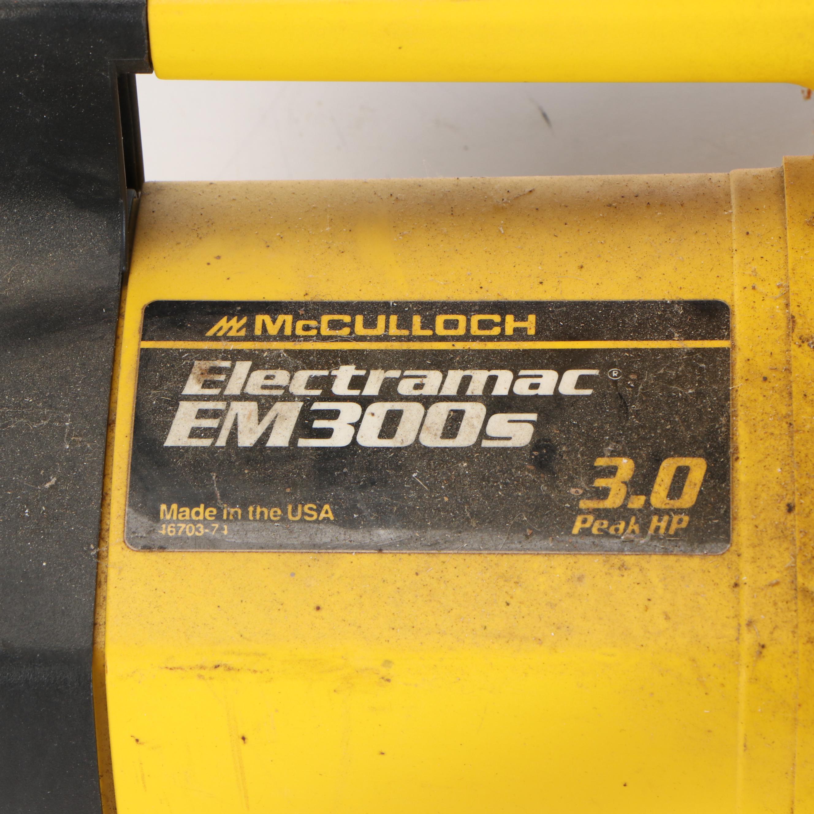 McCulloch Electramac EM300S Electric Chainsaw