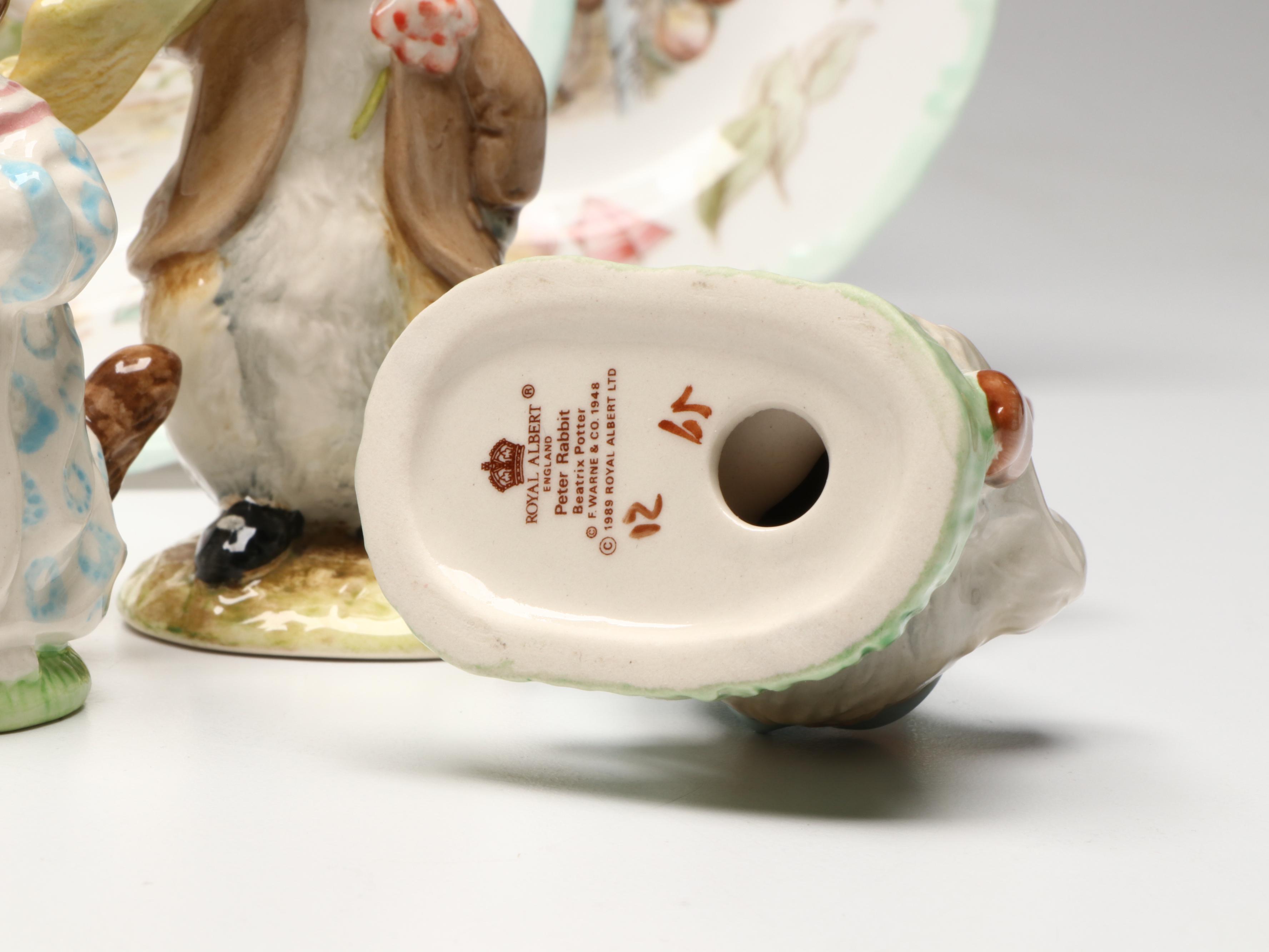 Royal Albert "The World of Beatrix Potter" Figurines with Other Plates