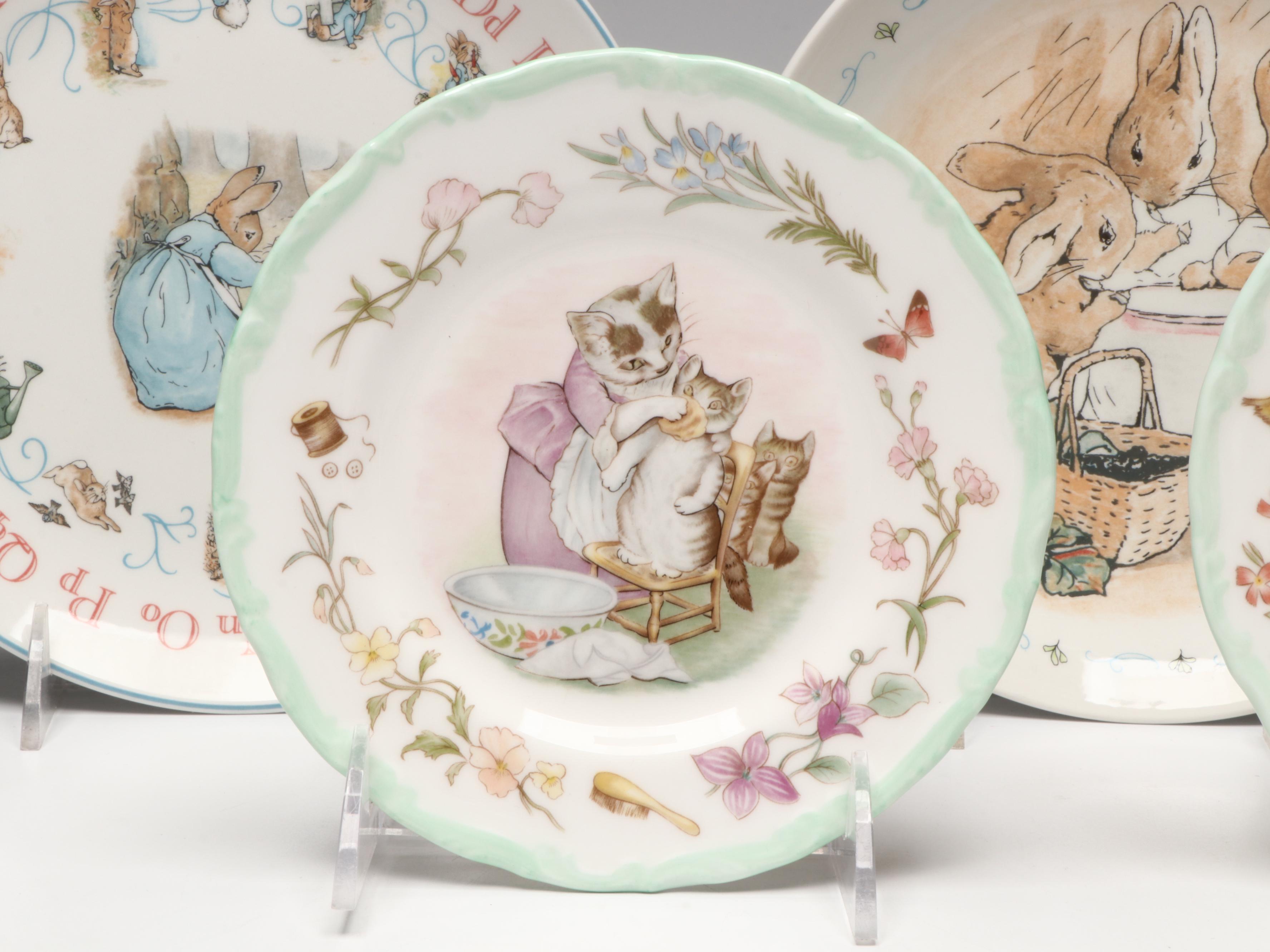 Royal Albert "The World of Beatrix Potter" Figurines with Other Plates