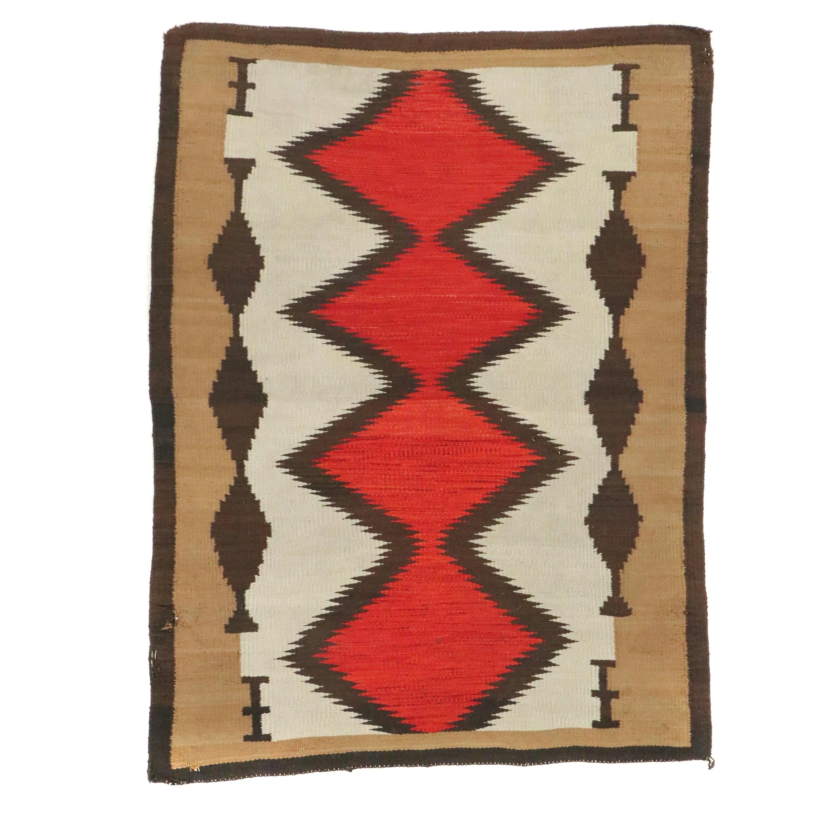 4'1 x 5'5 Handwoven Navajo Eye Dazzler Area Rug