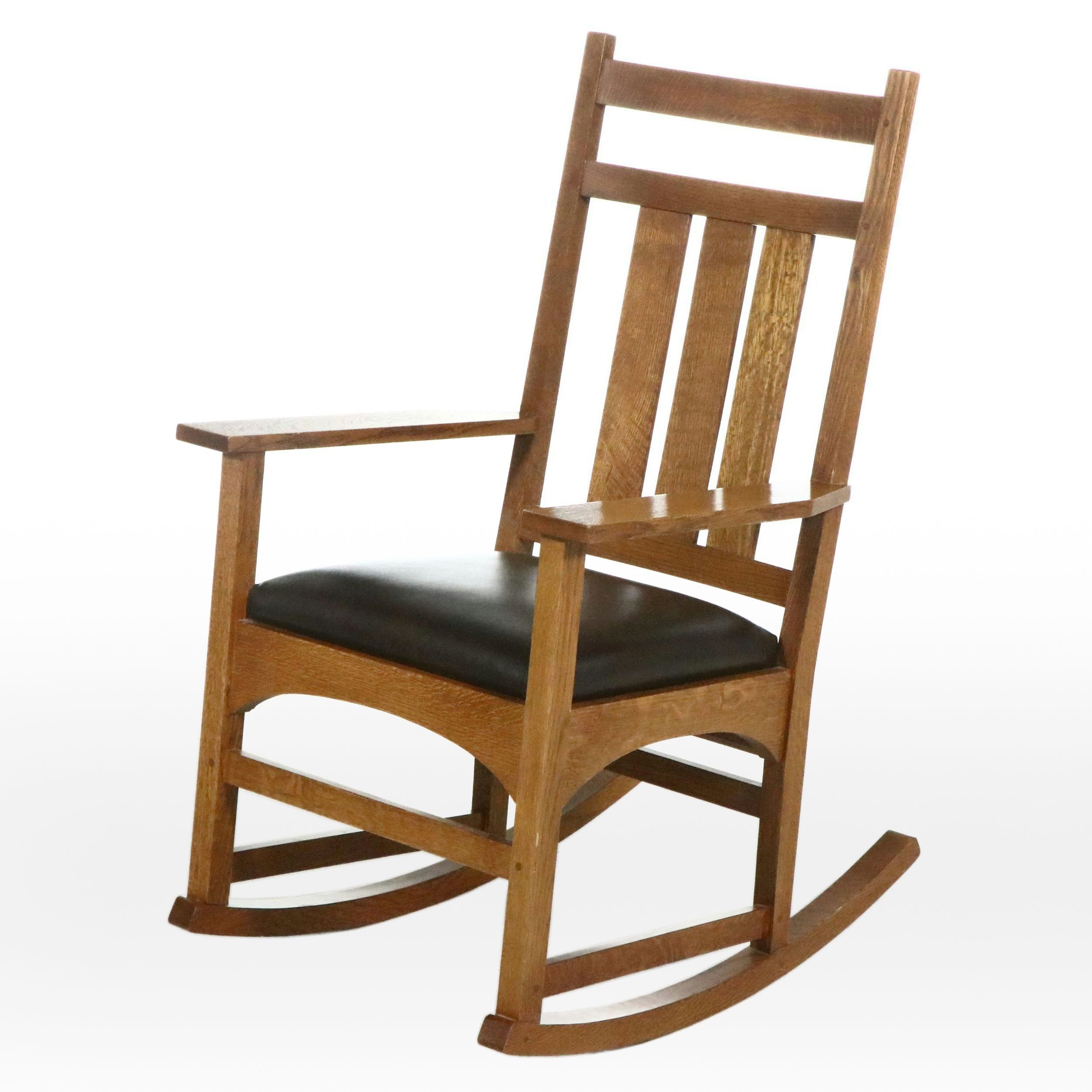 Stickley Mission Style Oak Rocking Chair, 1997