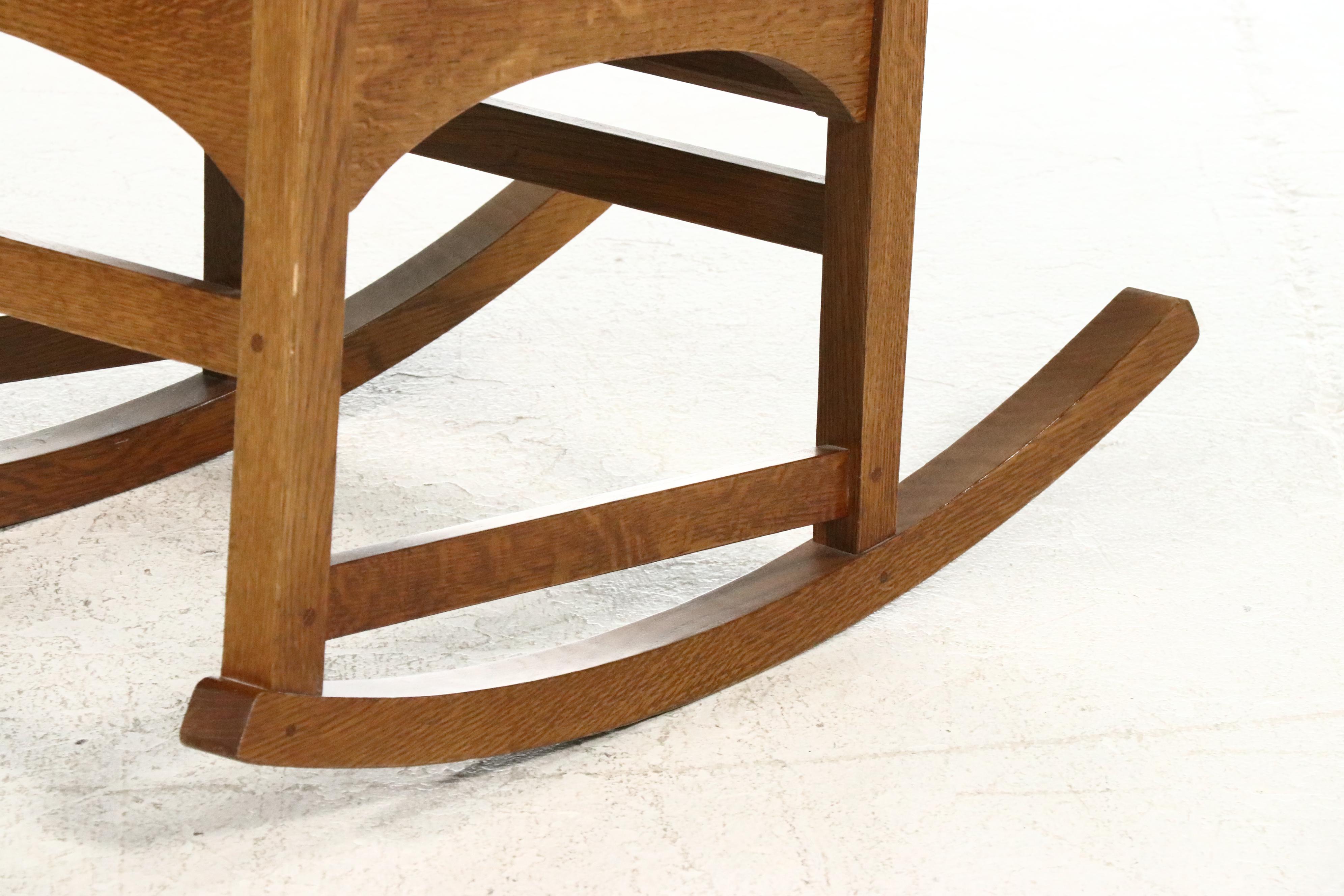 Stickley Mission Style Oak Rocking Chair, 1997