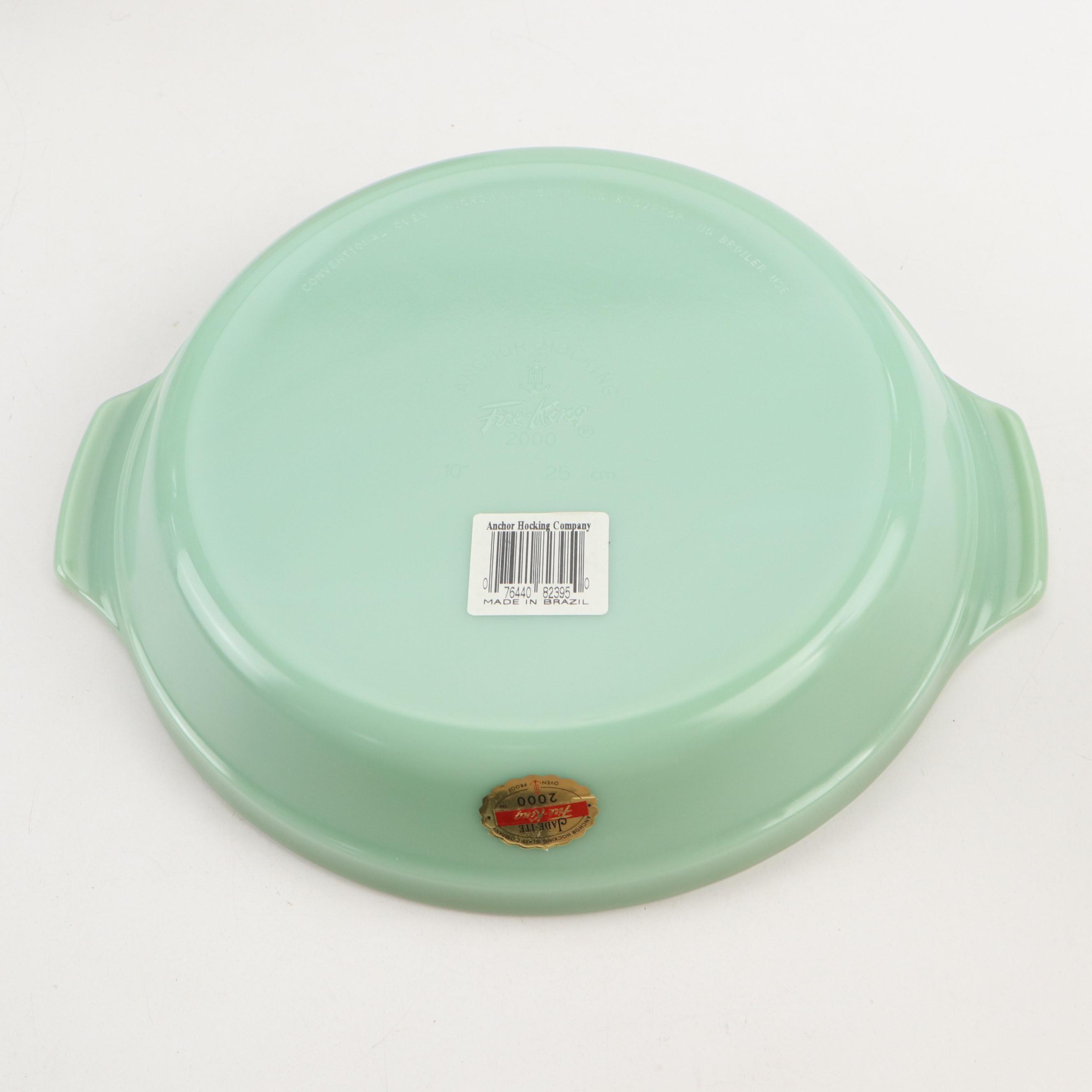 Anchor Hocking Fire-King "Jade-ite" Heat-Resistant Glass Bakeware