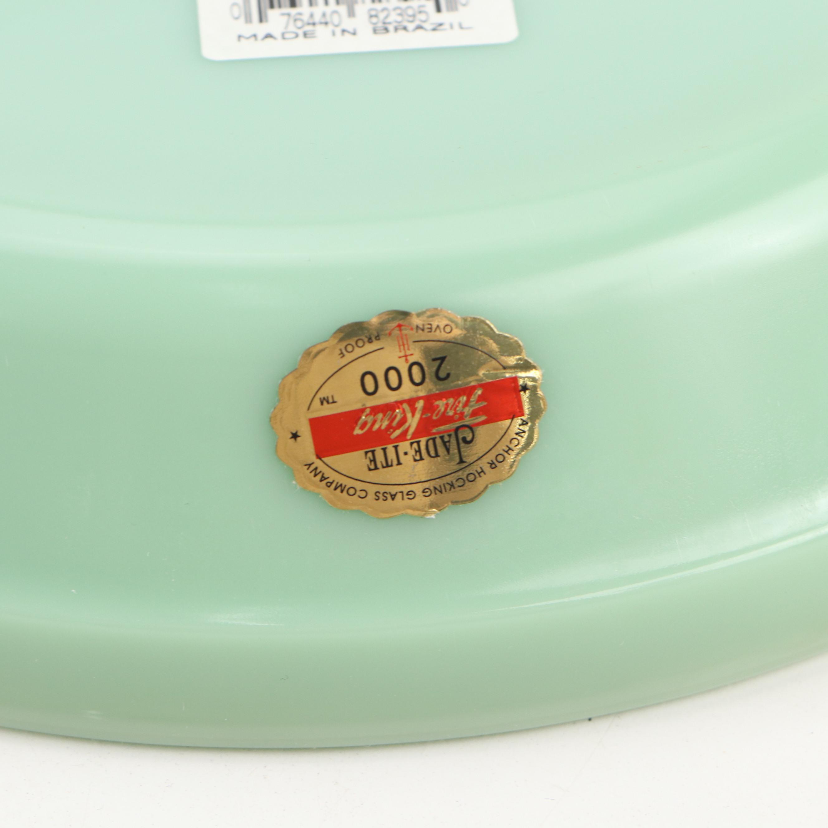 Anchor Hocking Fire-King "Jade-ite" Heat-Resistant Glass Bakeware