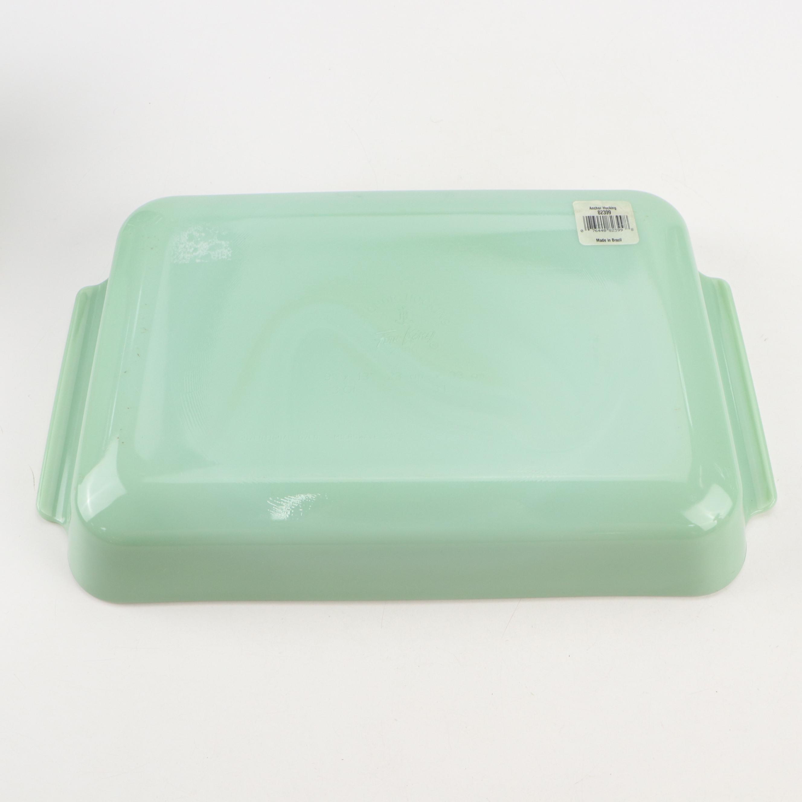 Anchor Hocking Fire-King "Jade-ite" Heat-Resistant Glass Bakeware