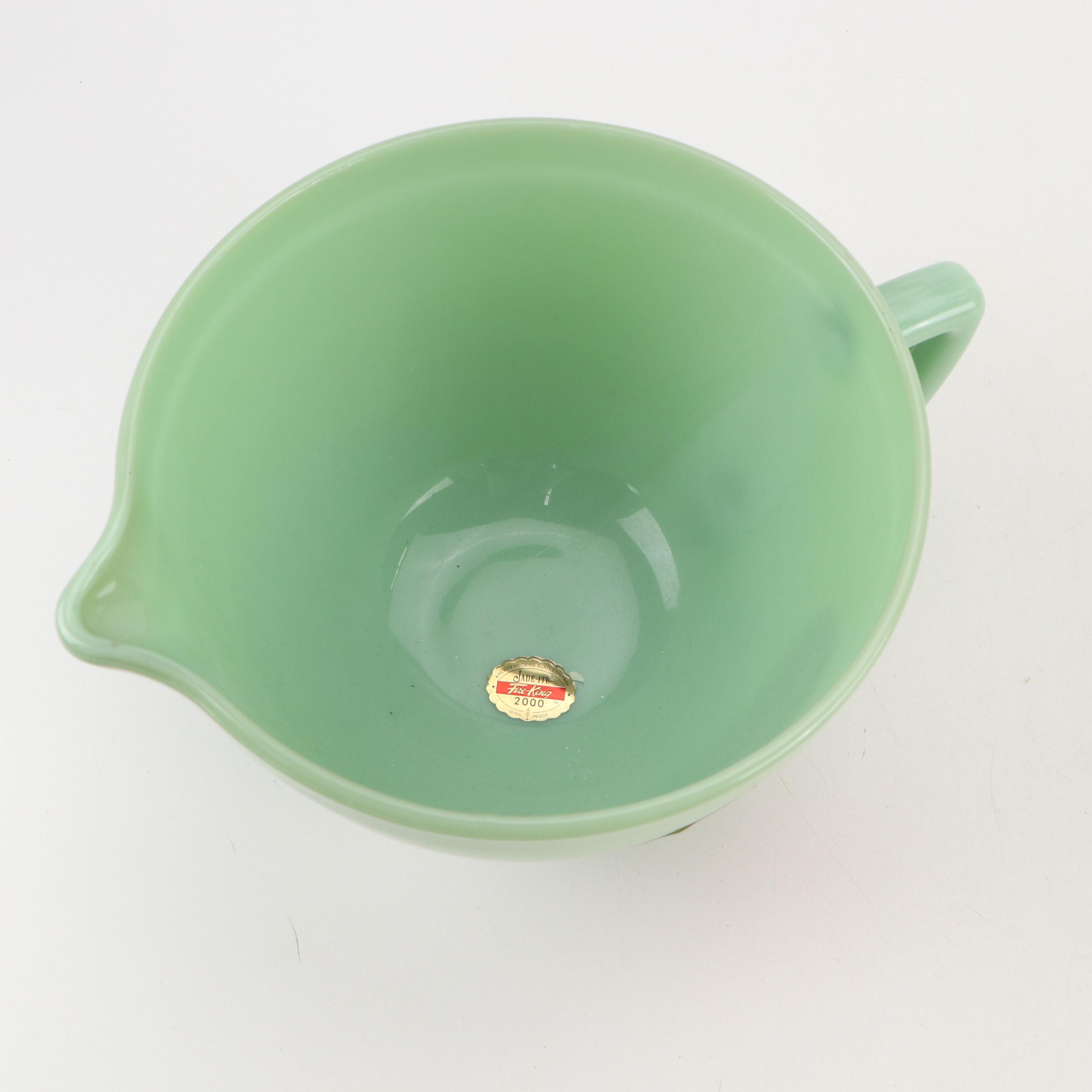 Anchor Hocking Fire-King "Jade-ite" Heat-Resistant Glass Bakeware