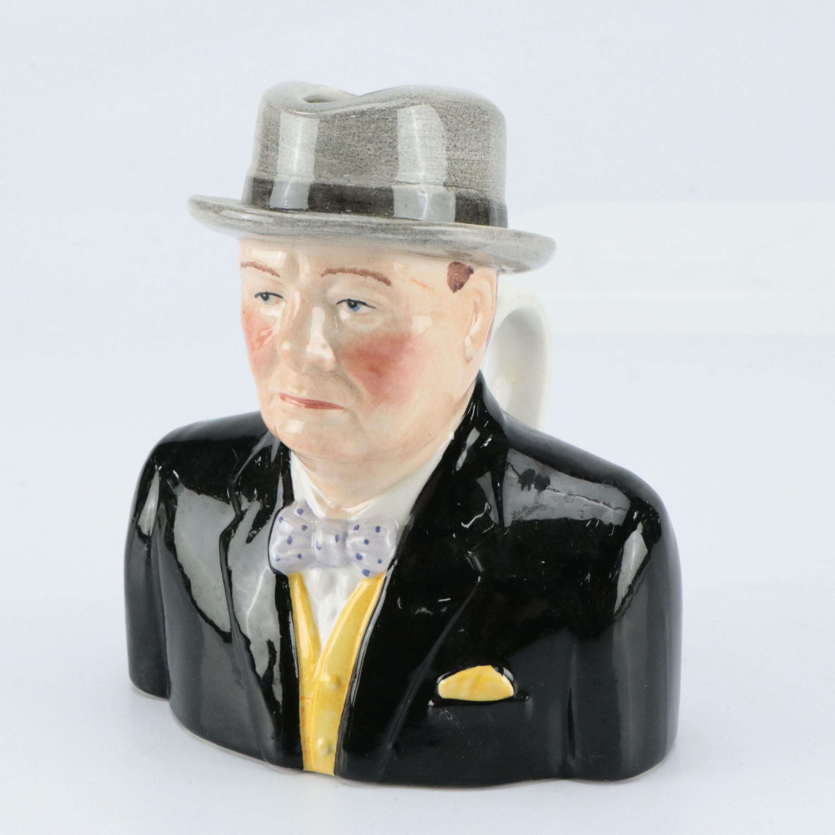 Shorter & Sons, Wood & Sons, and Ray Noble Winston Churchill Toby Jugs