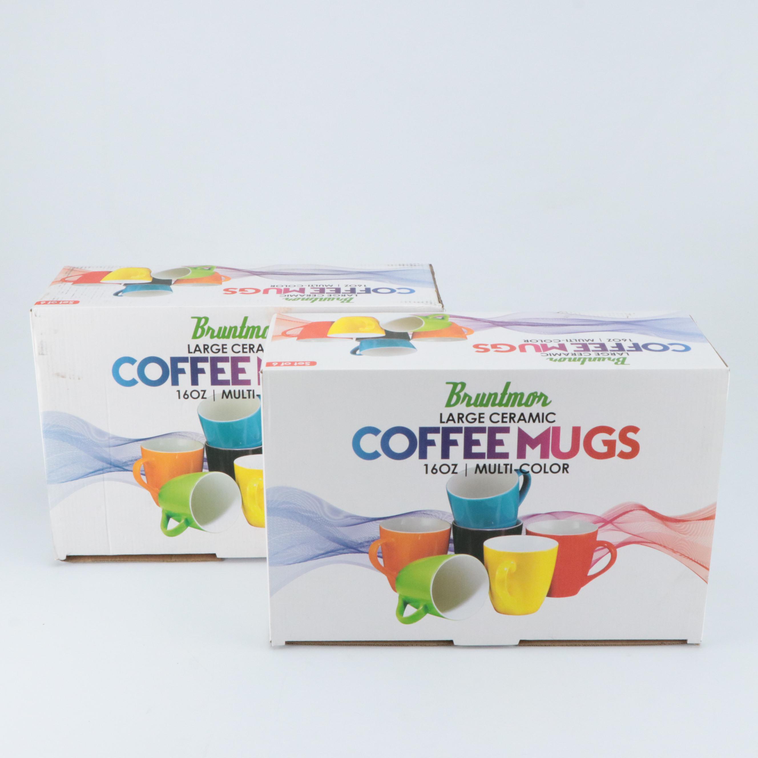 Bruntmor Ceramic Multicolored Coffee Mugs