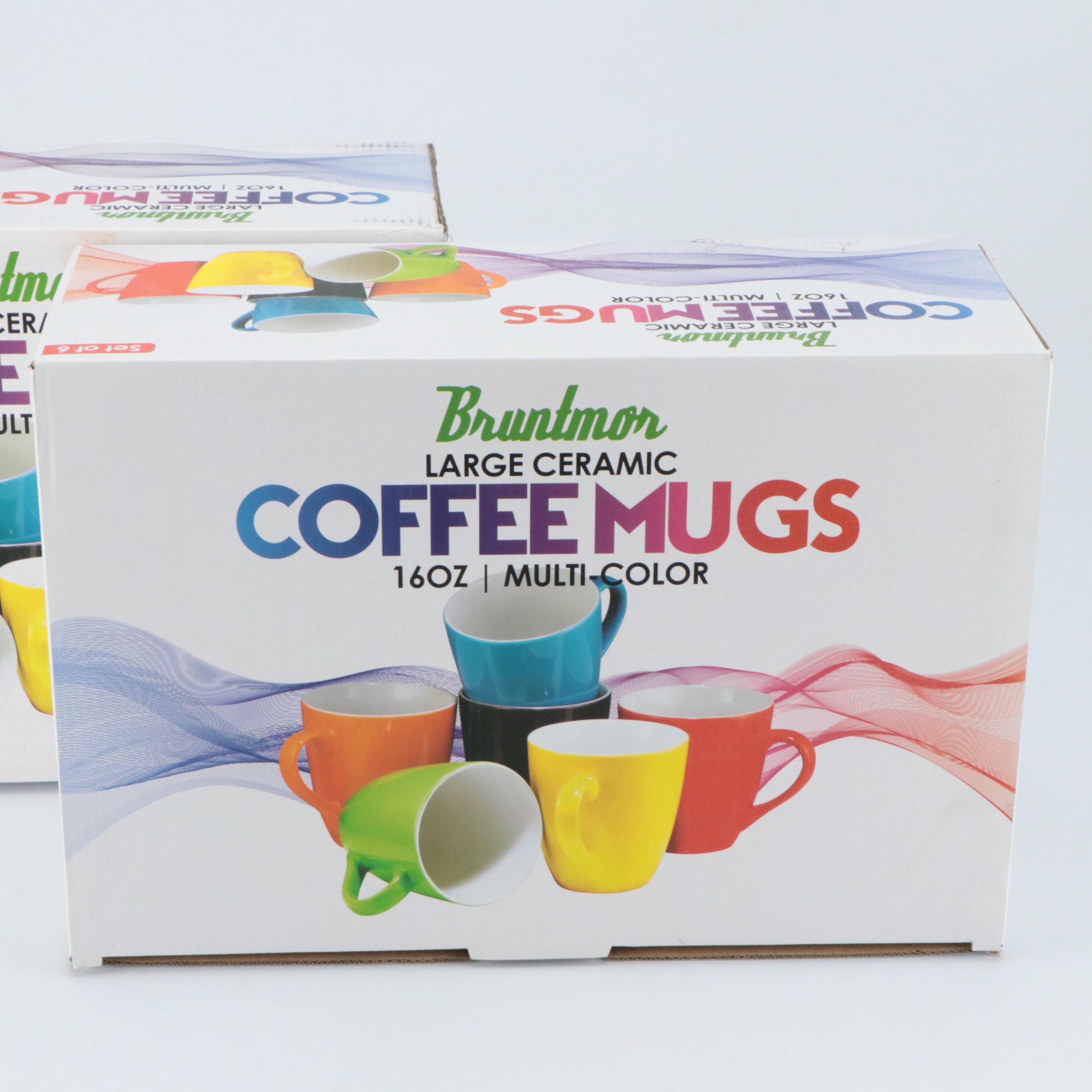 Bruntmor Ceramic Multicolored Coffee Mugs