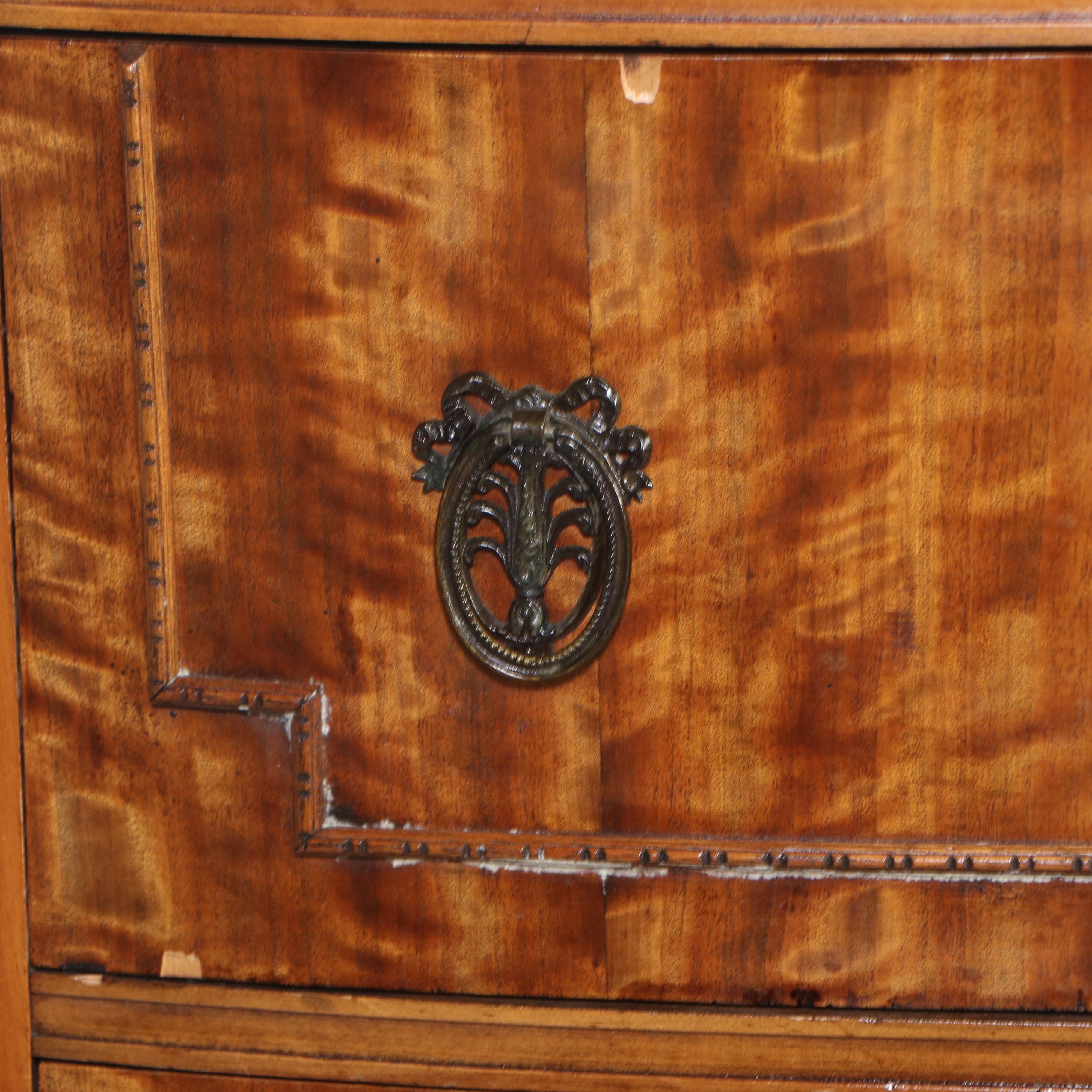 Hepplewhite Style Satinwood Chest of Drawers, Early to Mid-20th Century