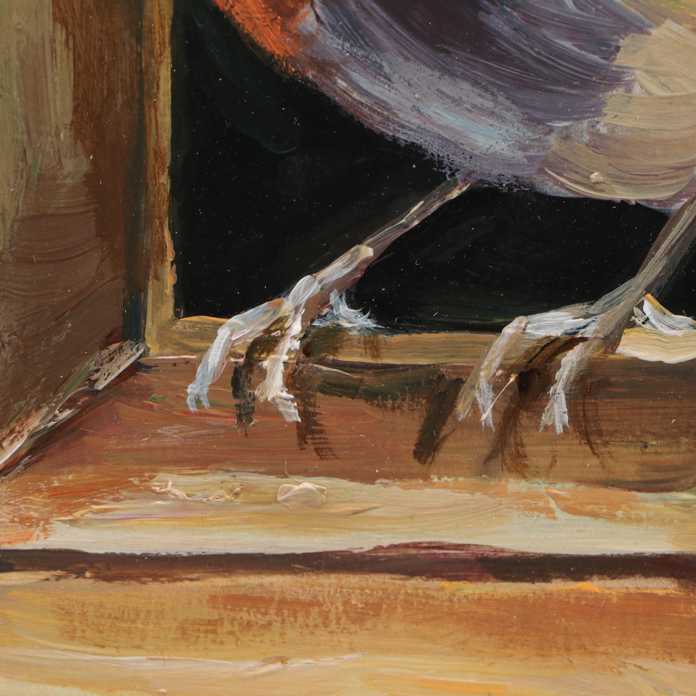 Adam Deda Trompe-l'œil Oil Painting "Beyond the Frame," 2025