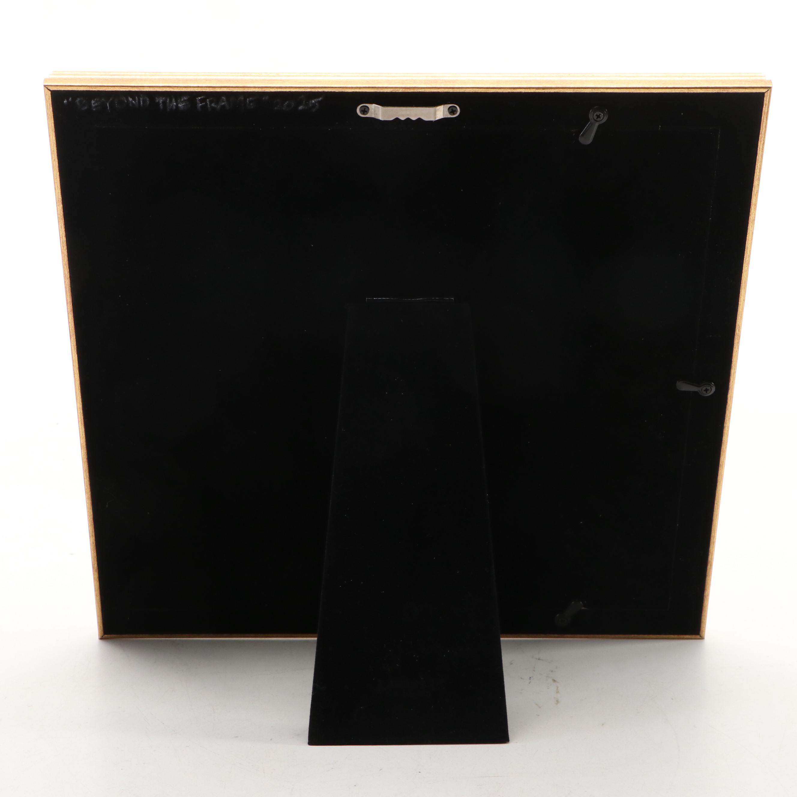 Adam Deda Trompe-l'œil Oil Painting "Beyond the Frame," 2025